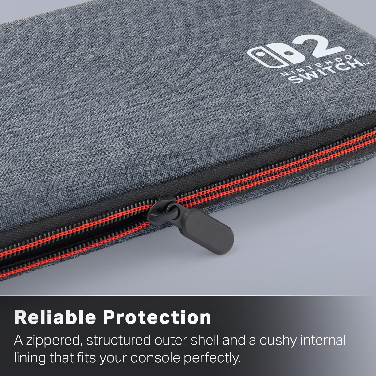 PowerA Slim Case for Nintendo Switch 2 - Grey, Officially Licensed, Protect 5