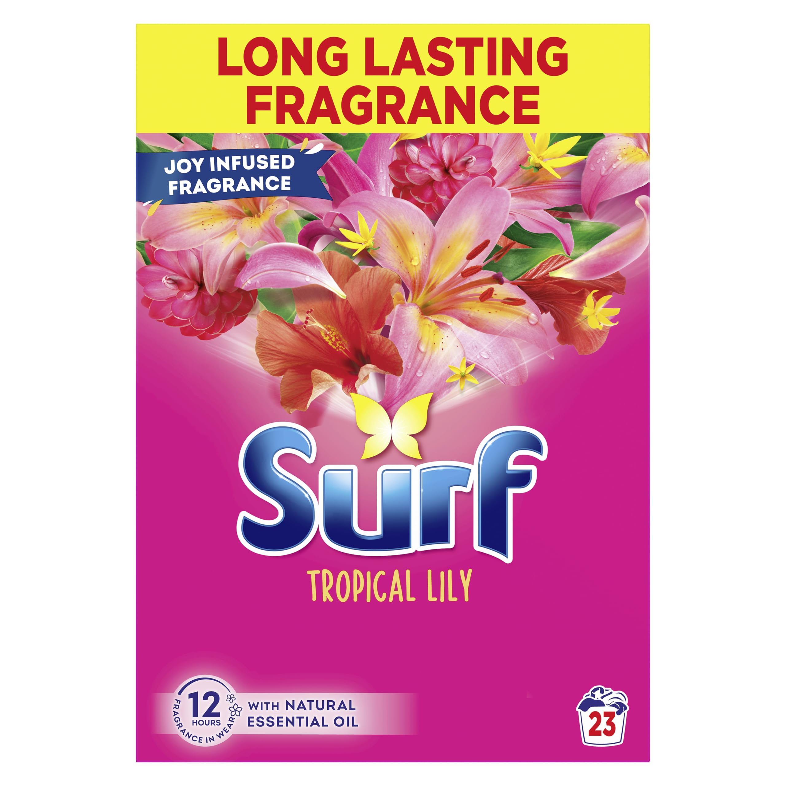 Surf Tropical Lily Washing Powder (1.15 kg) - Bio Laundry Detergent with Long-Lasting Fragrance 4