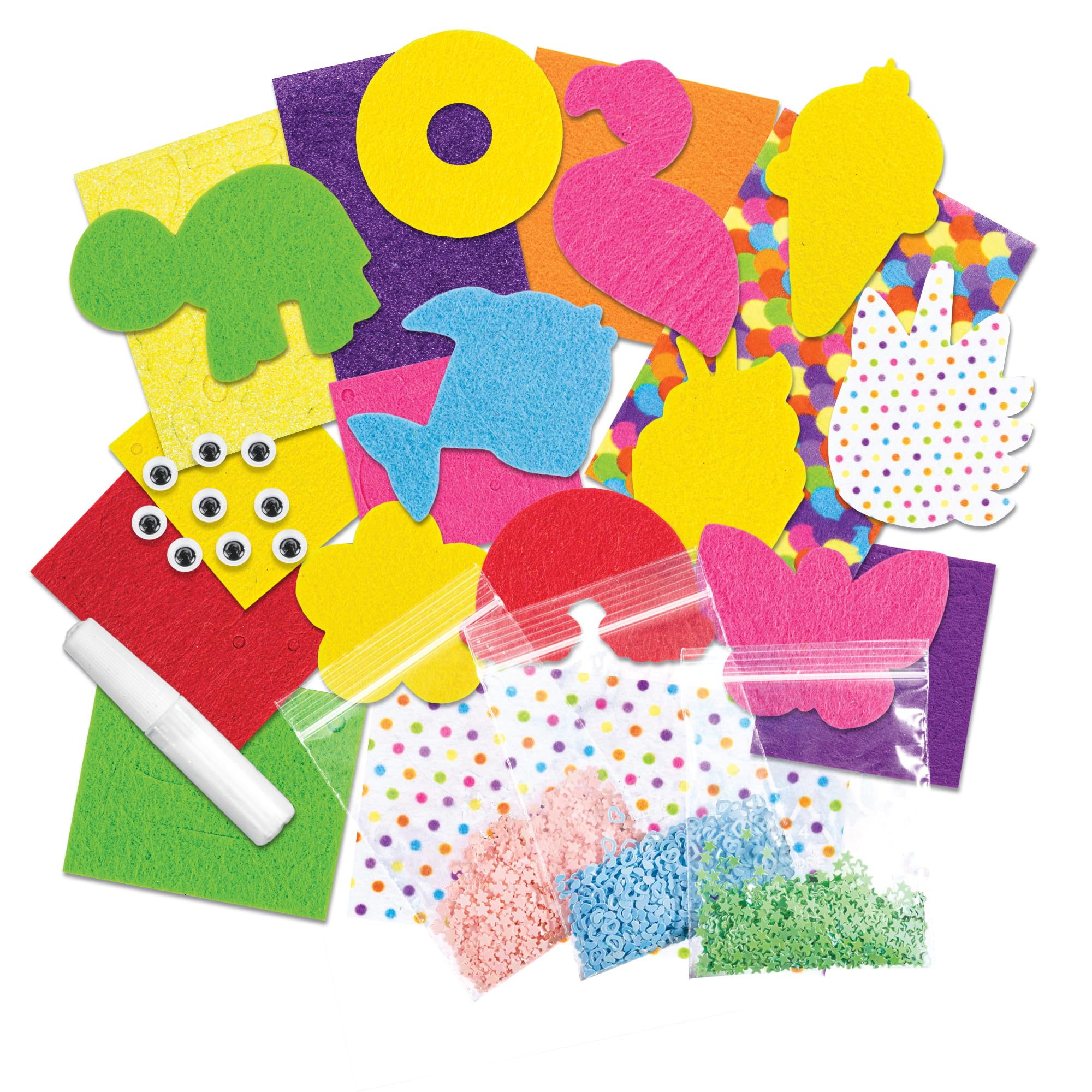 Galt Perfect Patches Arts and Crafts Kit - 10 Fun Fuzzy Felt Faces for Ages 5+ 16