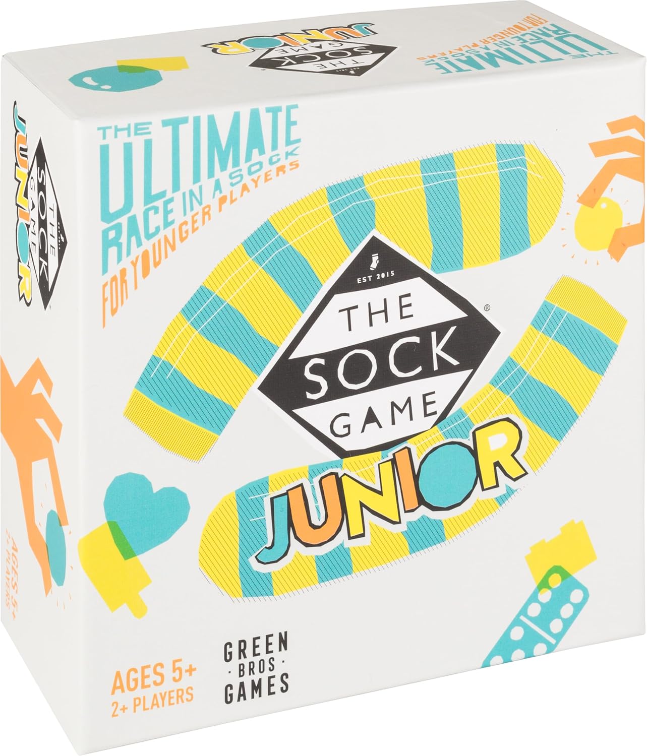 Green Brothers Games The Sock Game Junior Family Board Game for Kids Ages 5+