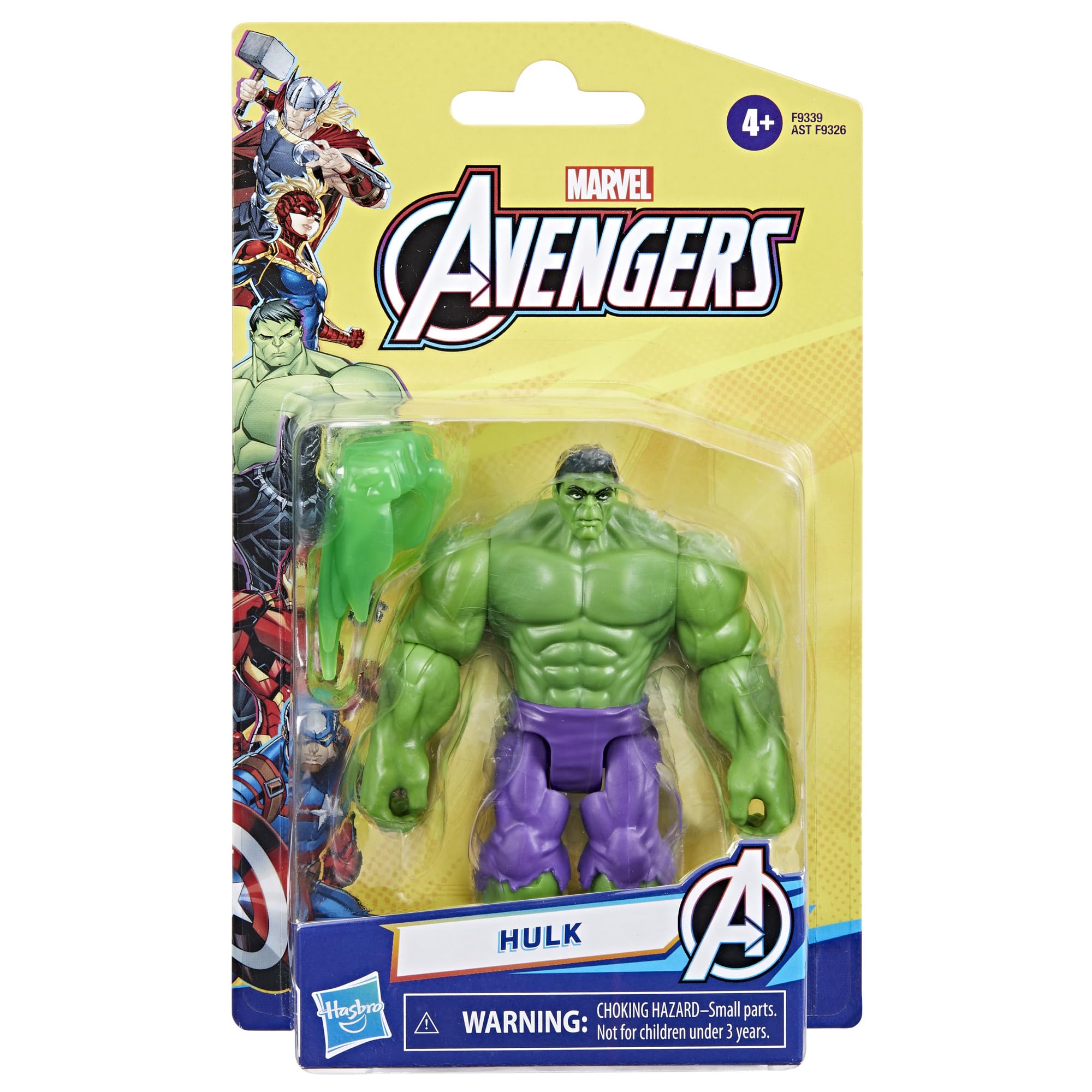 Marvel Avengers Epic Hero Series Hulk Deluxe Action Figure - 4-Inch Poseable Figure with Smash Fist Accessory 5