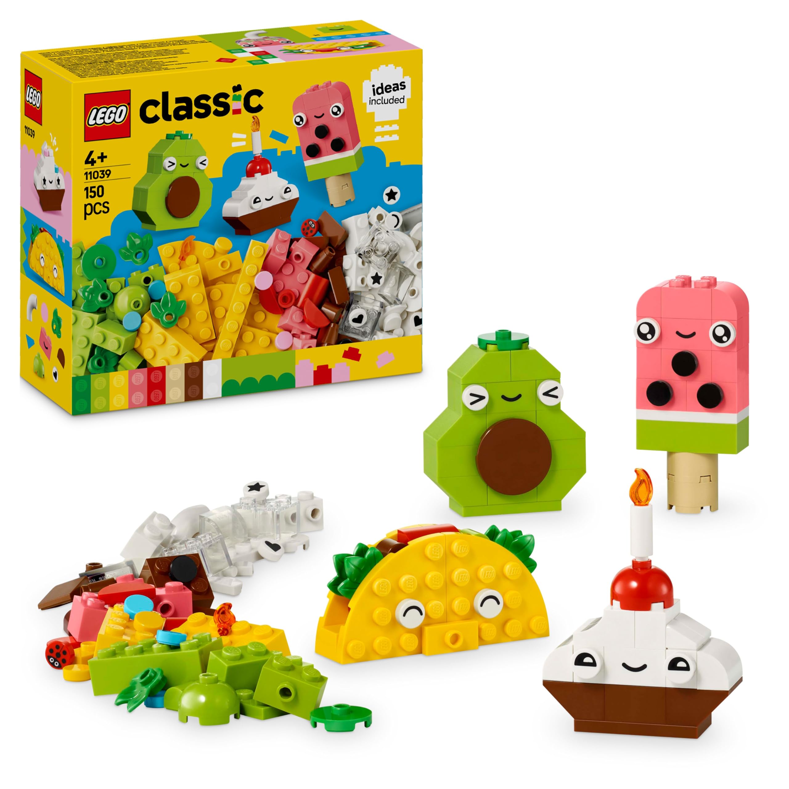 LEGO Classic Creative Food Friends Playset - Building Toy for 4+ Year Olds