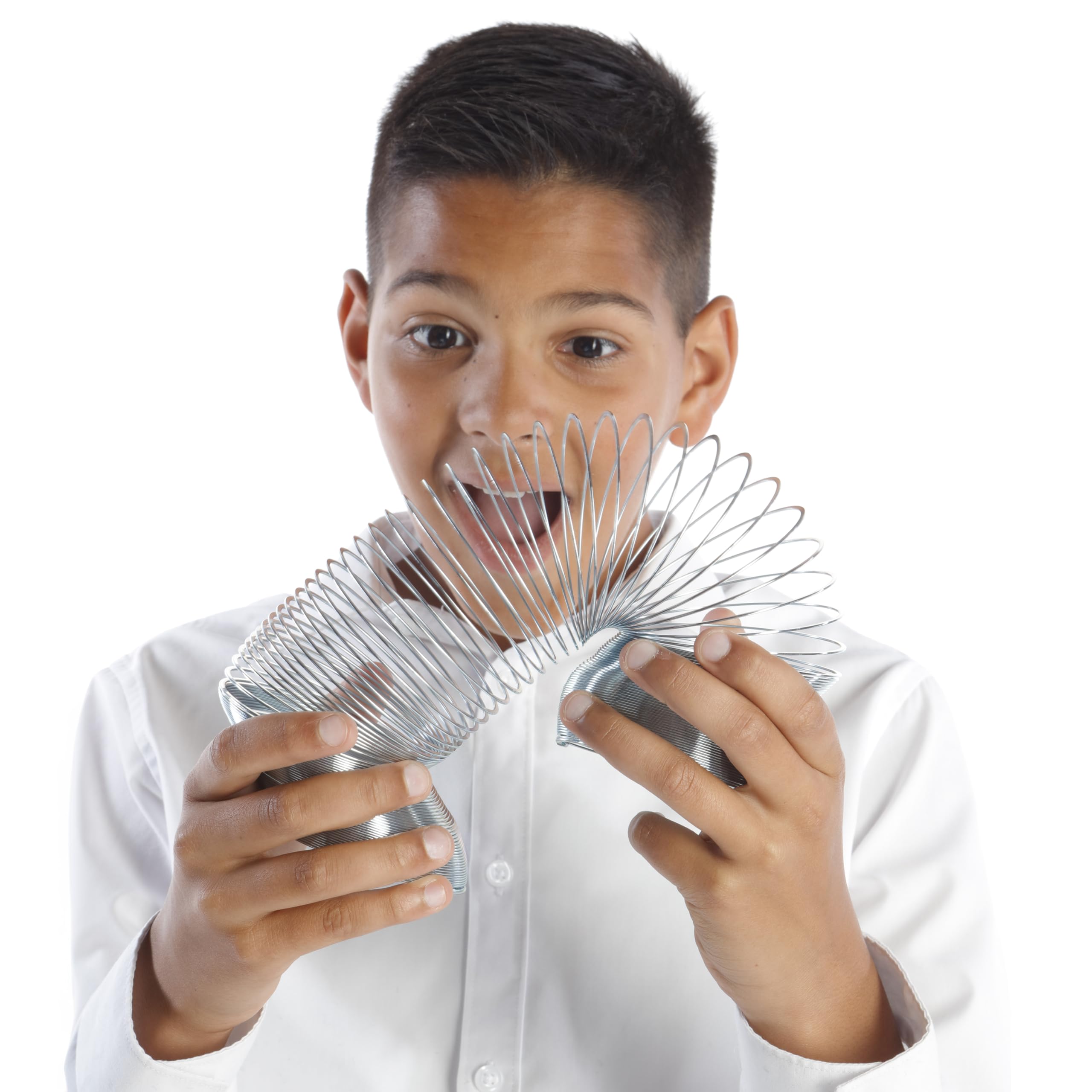 POPULAR SCIENCE Giant Springy Metal Helix Toy - Super-Size Stretchy Spring for Sensory Play & STEM Learning 7