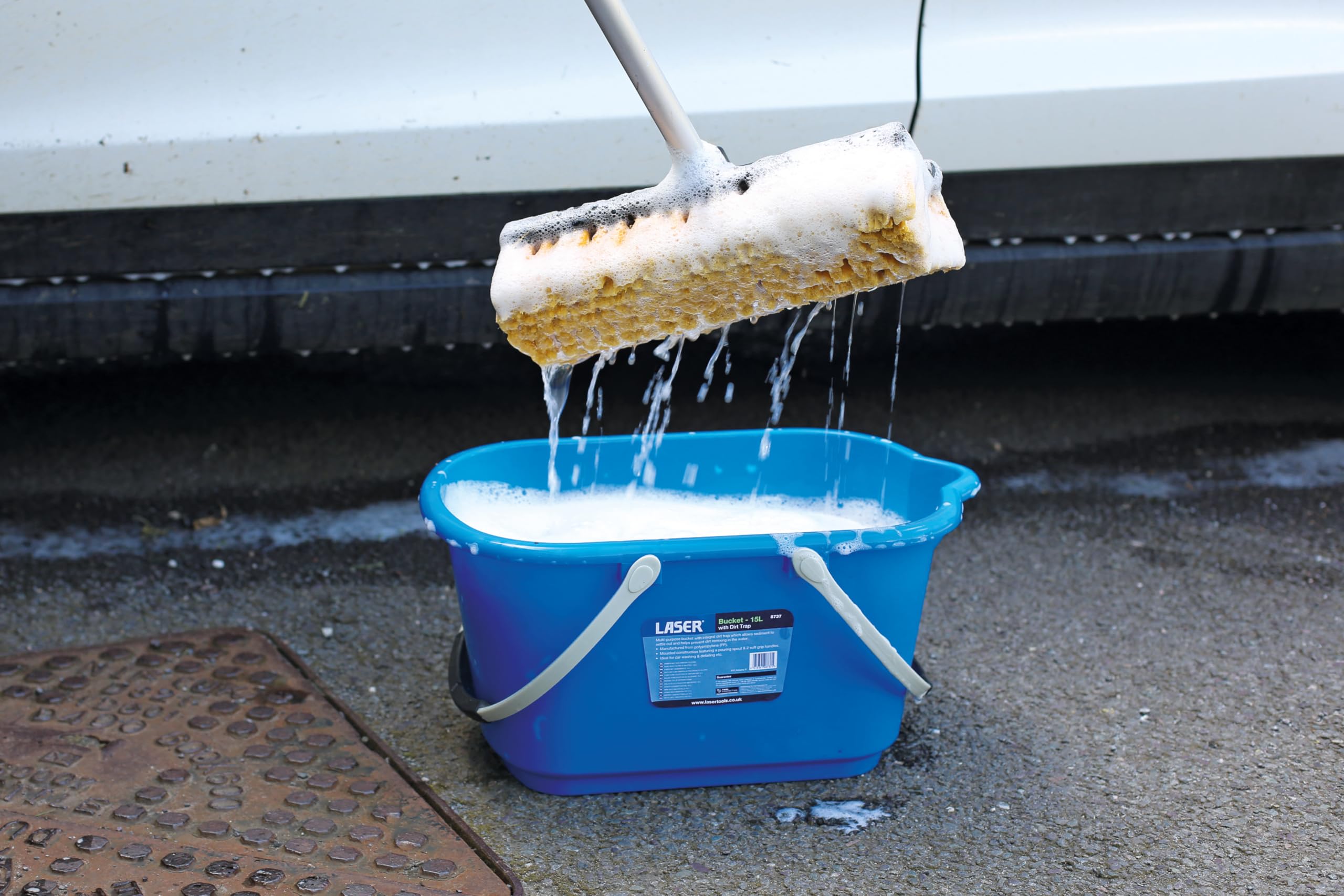 Laser - 8737 15L Bucket with Removable Dirt Trap 5