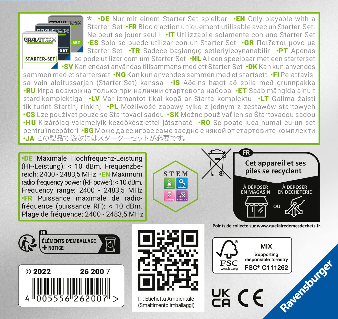 Ravensburger GraviTrax Power Extension Elevator - Electronic Marble Run Elevator for Kids 8+ 9