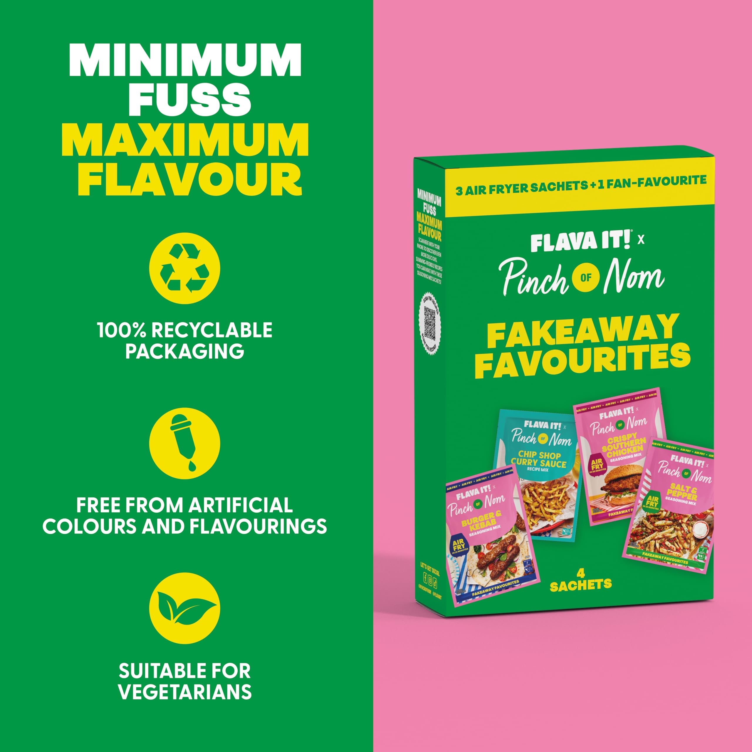 Flava It! - Pinch of Nom Fakeaway Favourites Gewürzmischung Multipack 4