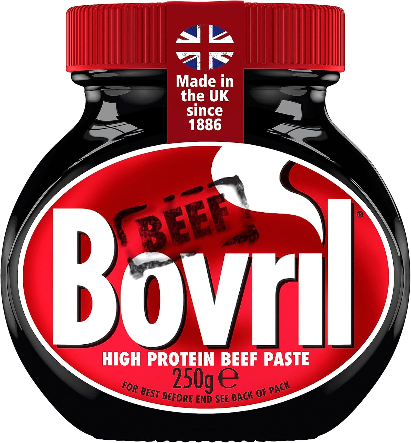 Bovril Beef & Yeast Extract Paste - High in Protein, Versatile Beef Spread for Drinks, Cooking & Toast, 250g