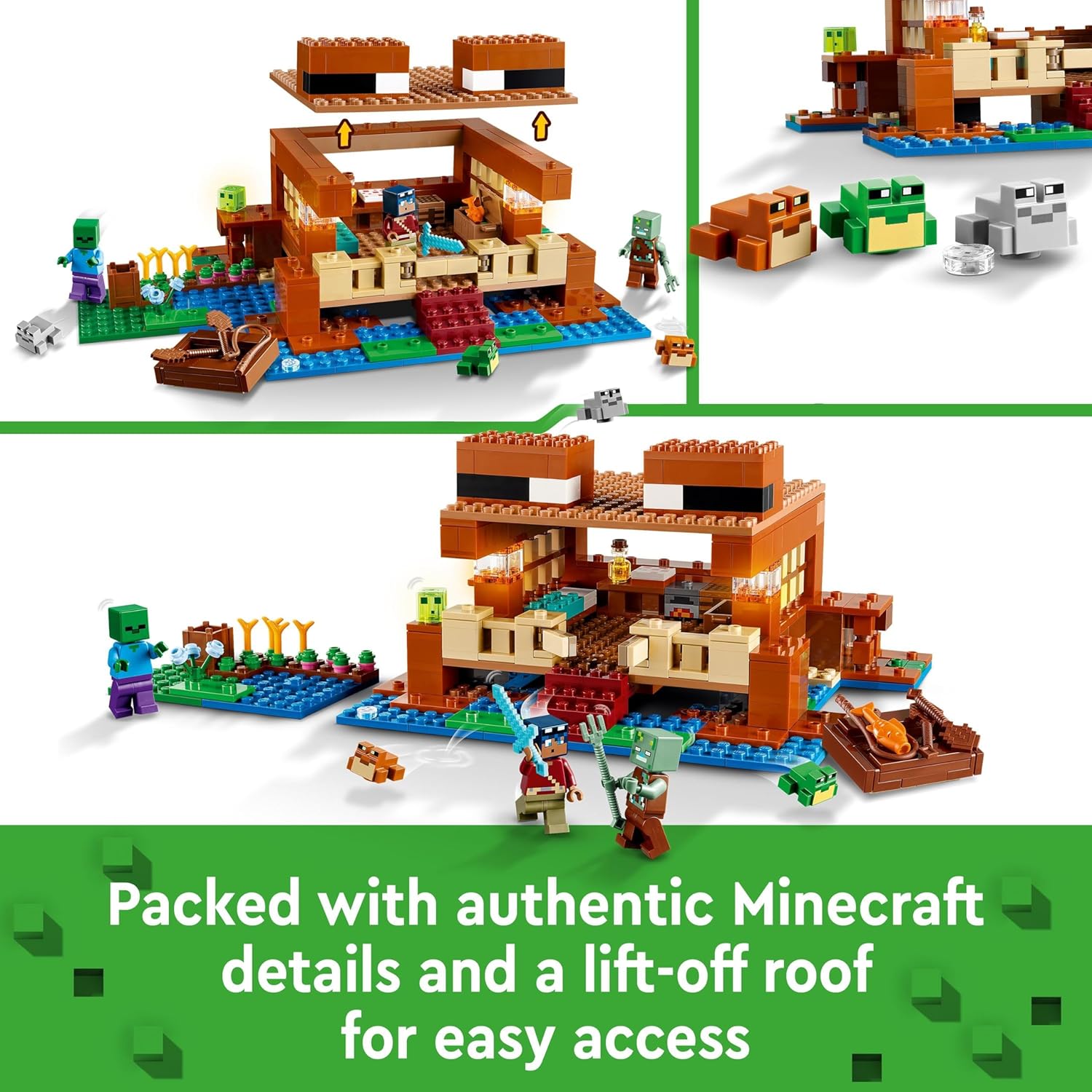 LEGO Minecraft The Frog House Building Set - 400-Piece Playset for Kids 8+ 6