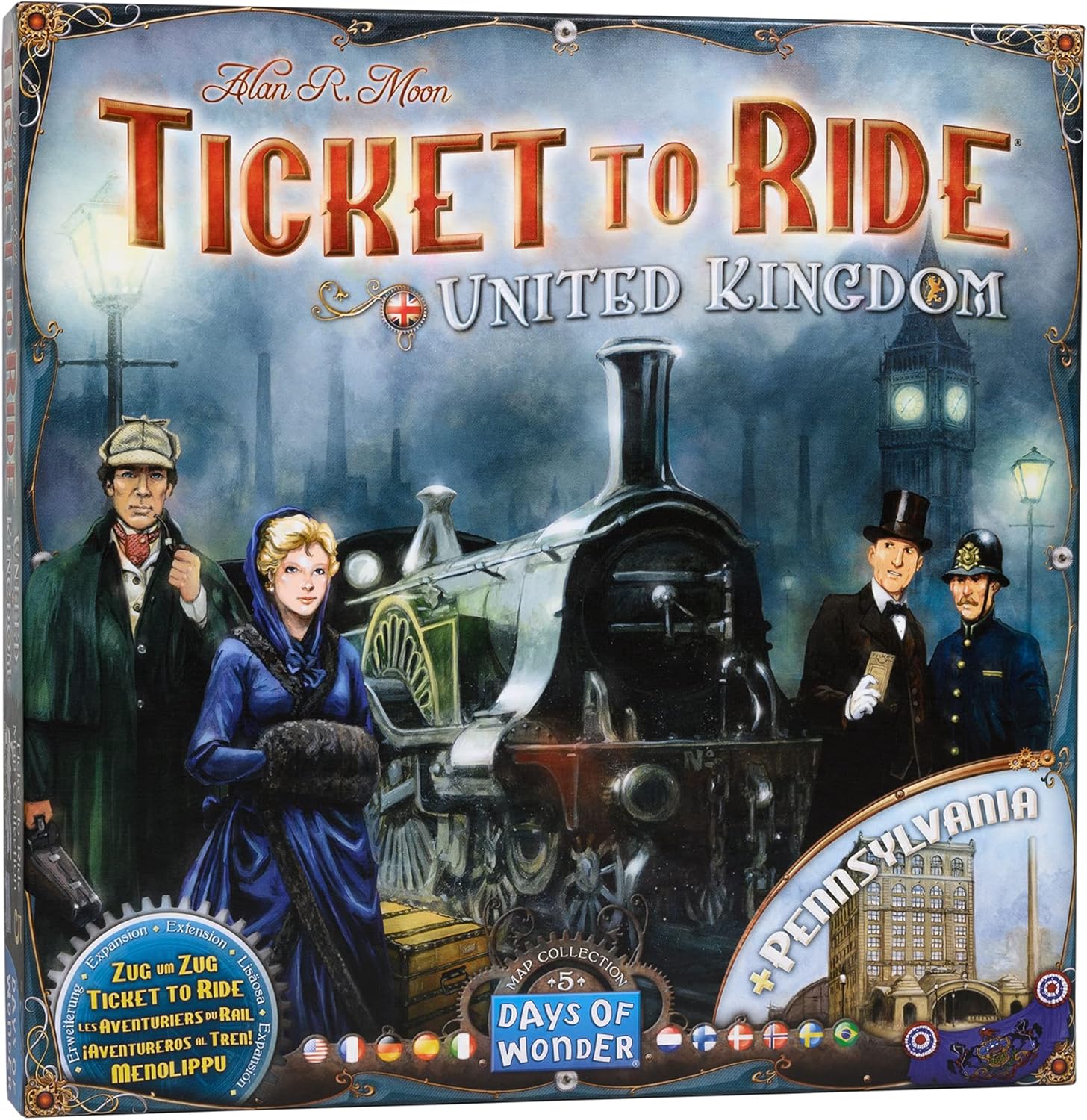 Days of Wonder Ticket to Ride United Kingdom & Pennsylvania Expansion