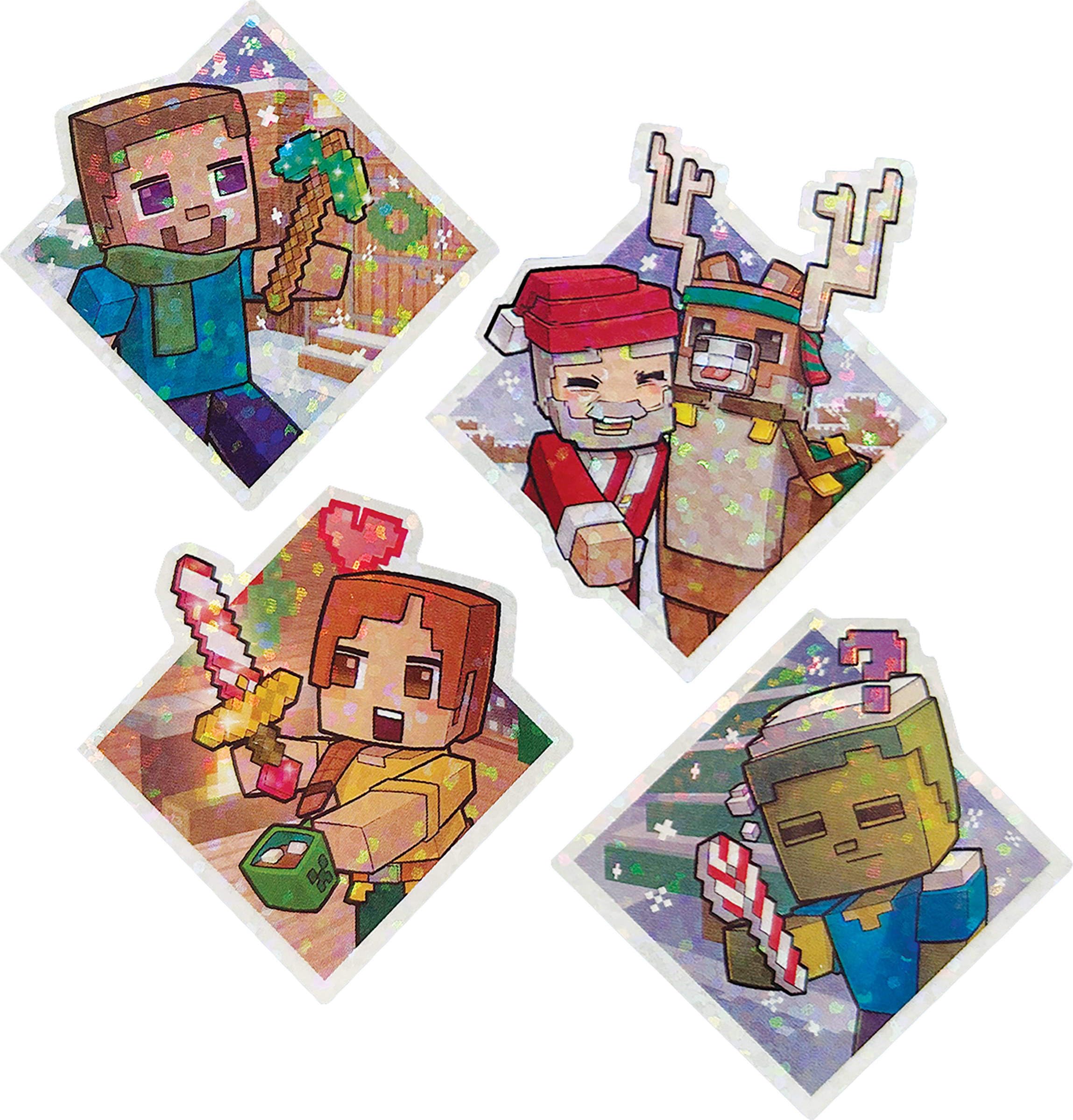 Mattel Minecraft Advent Calendar - 24 Days of Holiday Fun with 3 Action Figures & Accessories 5