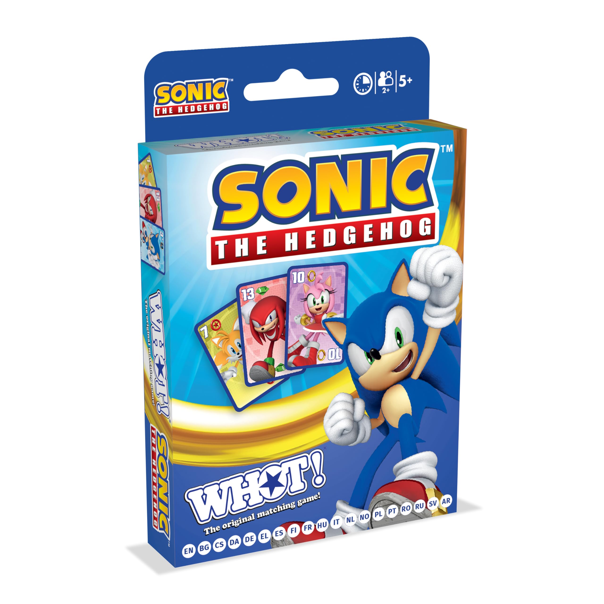 Waddingtons Number 1 Sonic the Hedgehog WHOT! Travel Card Game | Ages 5+ | Portable