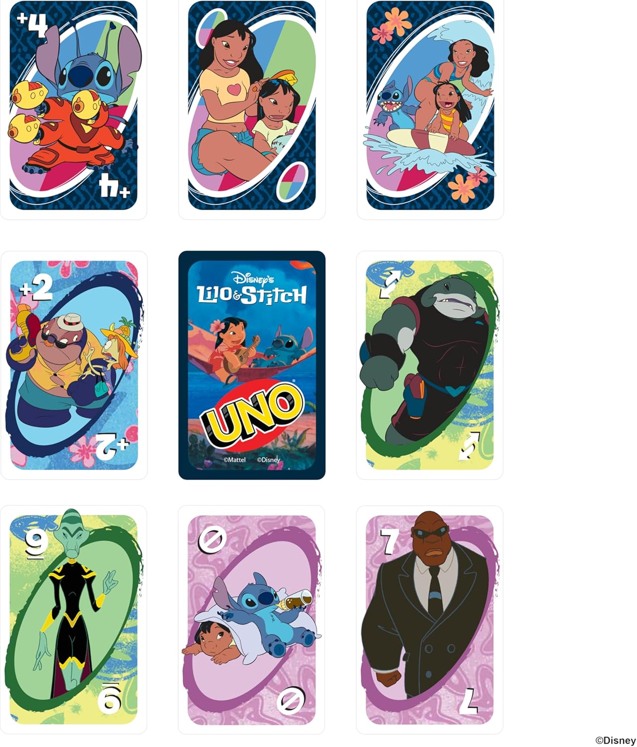 Mattel Games UNO Disney’s Lilo and Stitch Card Game 10