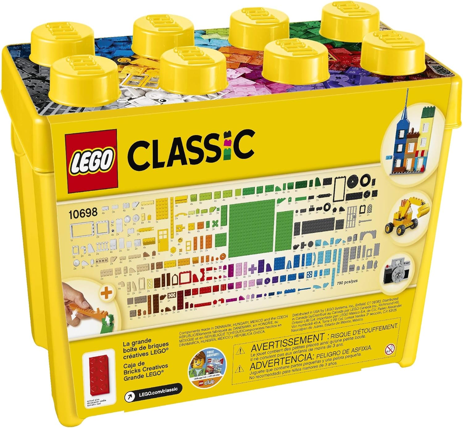 LEGO Classic Große Bausteine-Box 10698 – 790-teiliges Bauset für Kinder ab 4 Jahren 7