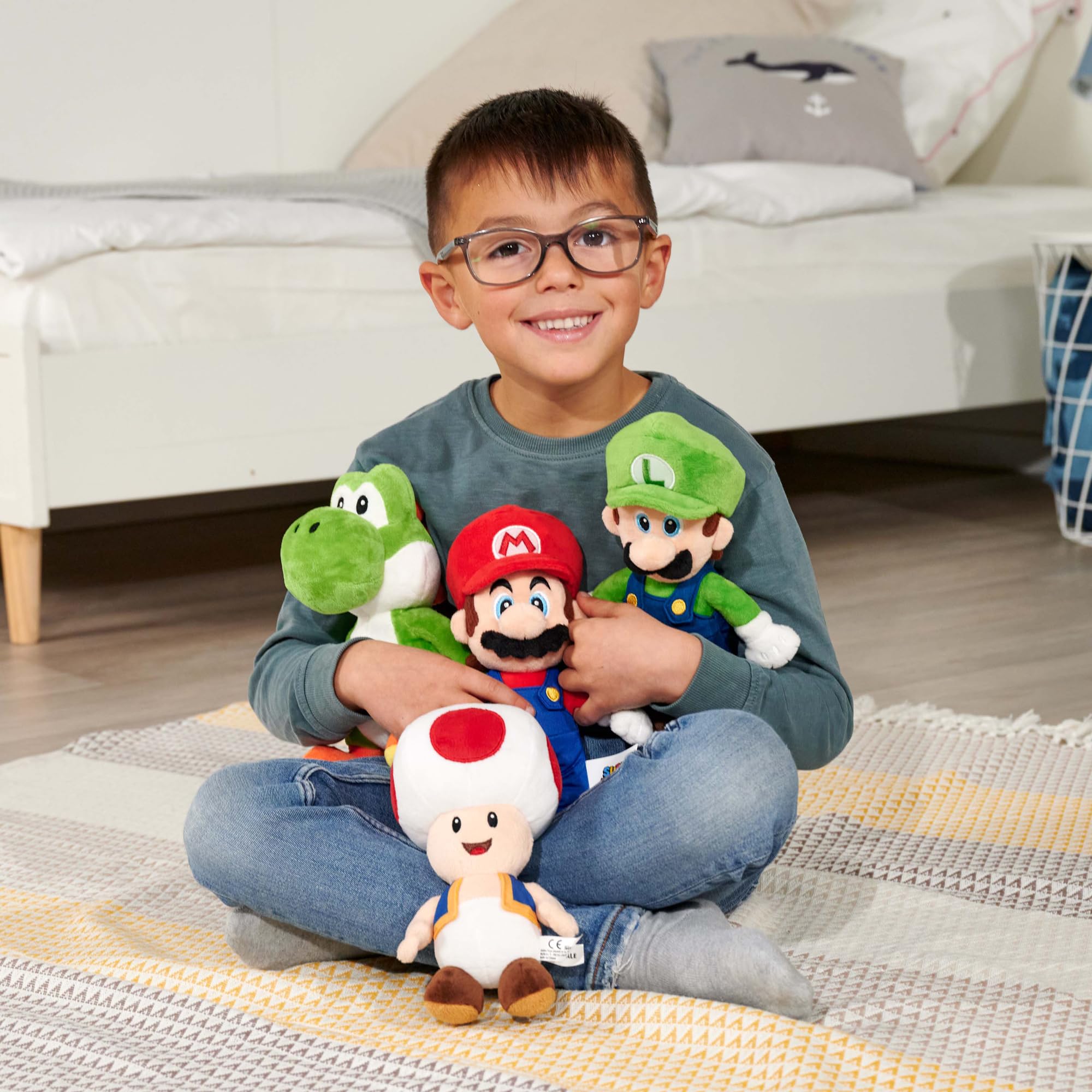 Toad Super Mario Plush Toy - 20 cm Soft Cuddly Stuffed Animal for Babies & Kids 3