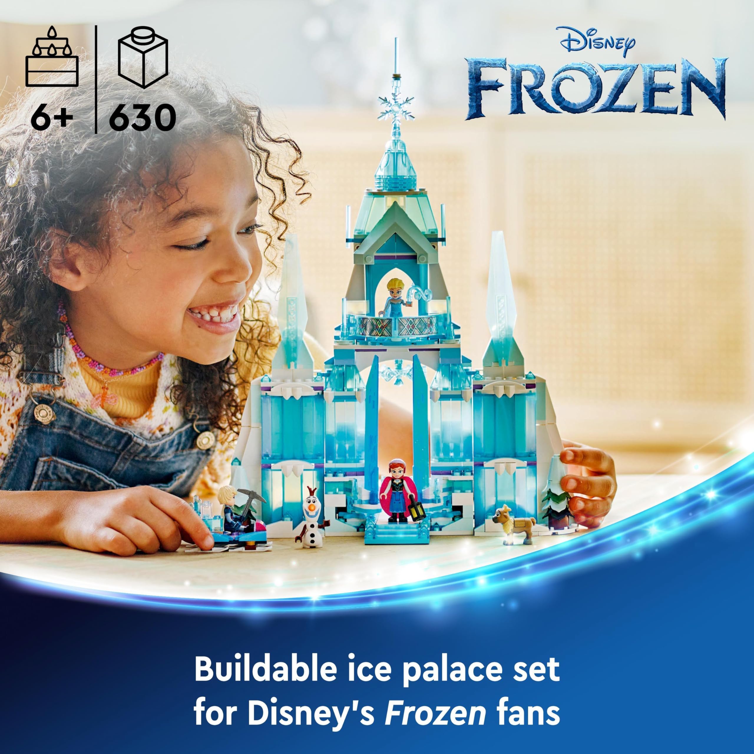 LEGO ǀ Disney Frozen Elsa’s Ice Palace Building Toy Set - 630-Piece Playset for Kids Ages 6+ 3