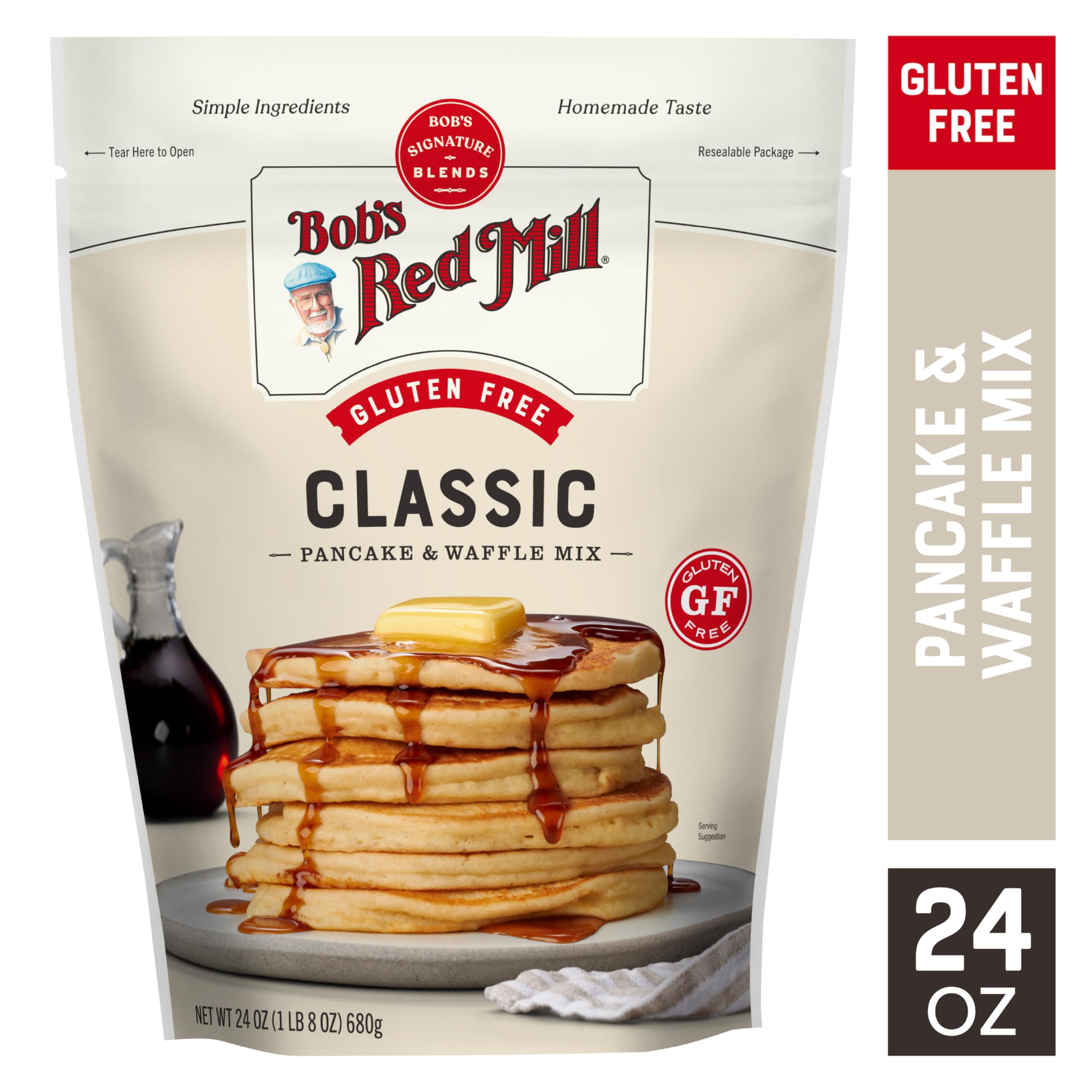 Bob's Red Mill Gluten Free Pancake Mix, More than 50% Whole Grain, 680g 8