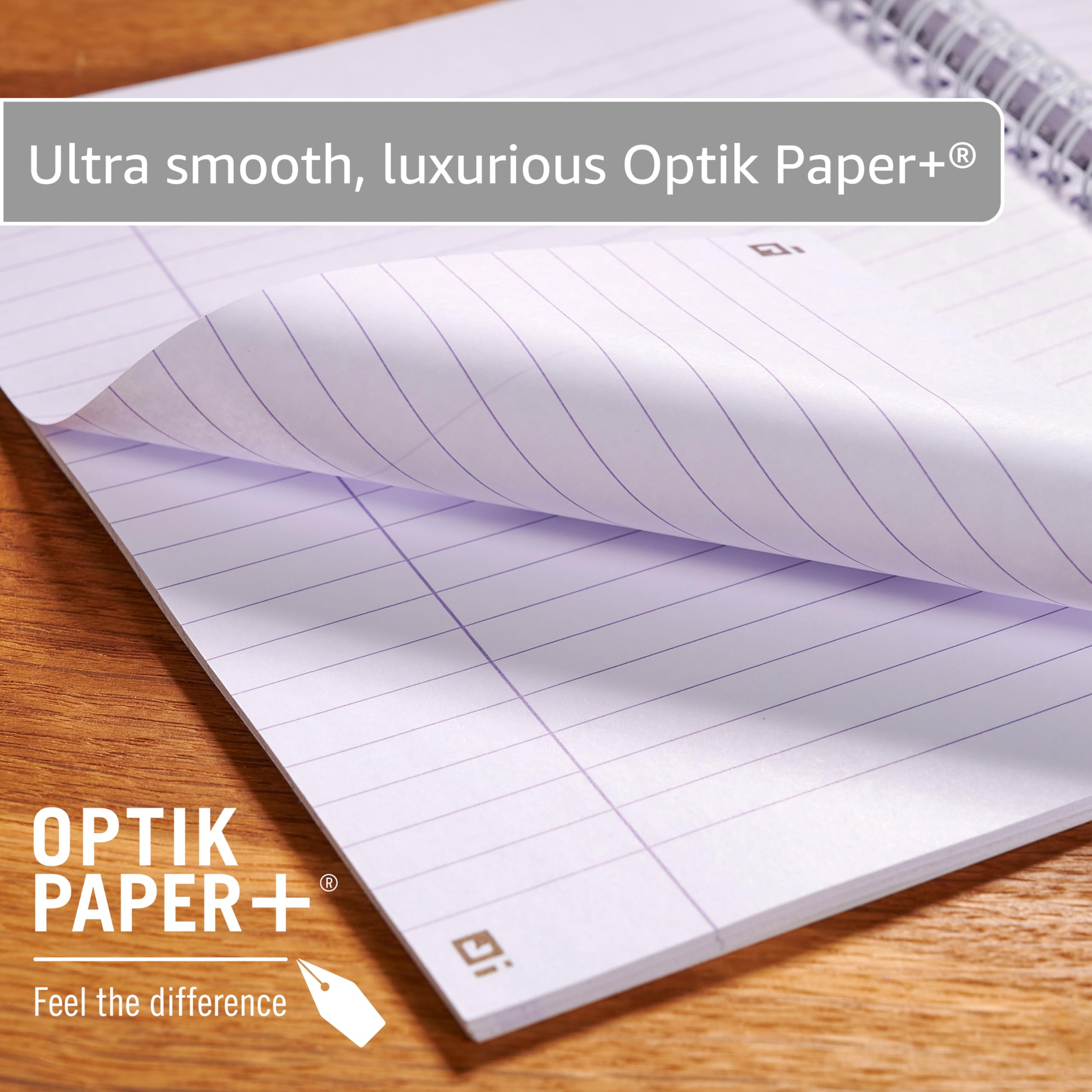 Oxford Campus A4 Wirebound Notebook - Pastel Assorted Colours (3 Pack) | Optik Paper+ | Scribzee Compatible