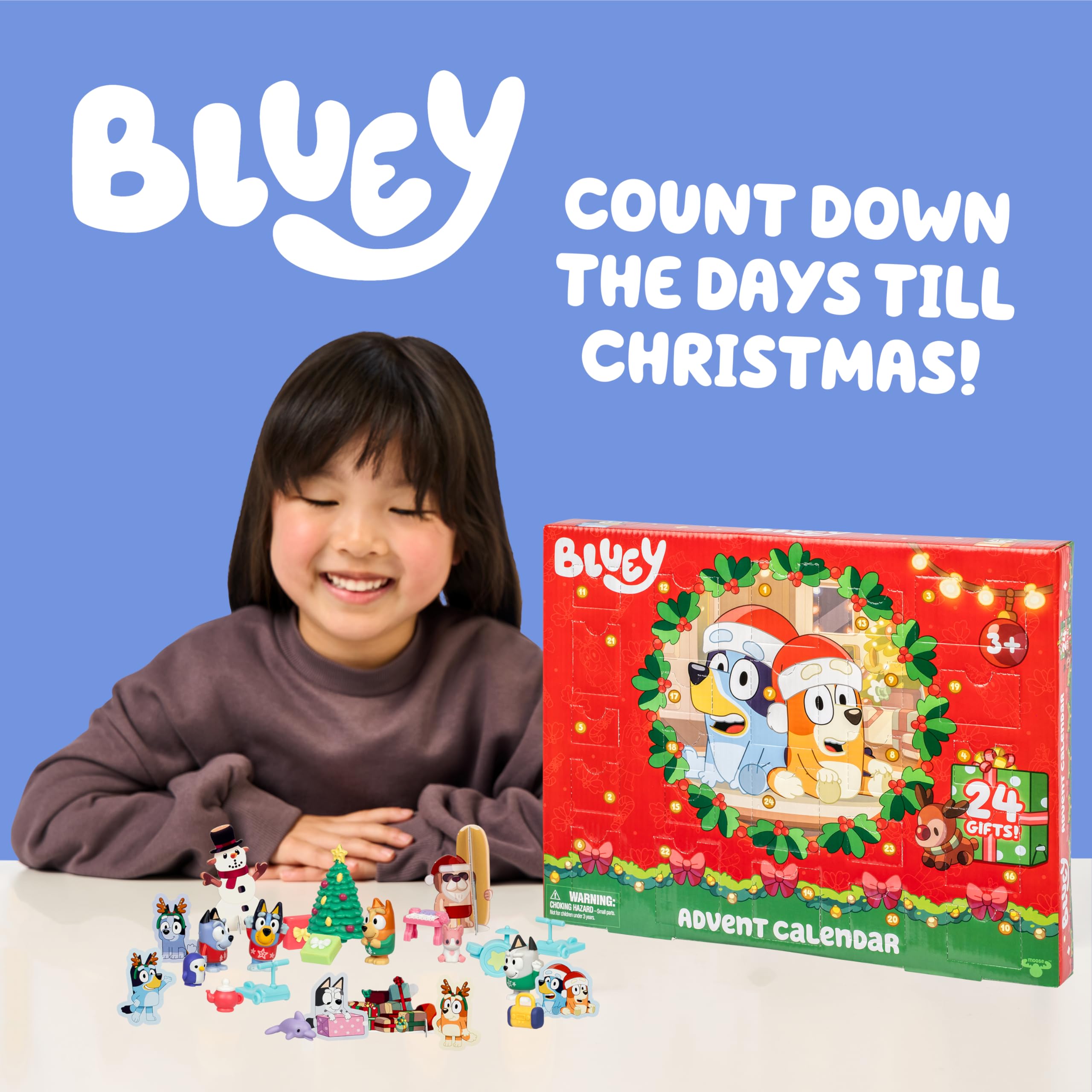 Bluey Advent Calendar - 24-Day Christmas Countdown with Mini Figures & Accessories 6