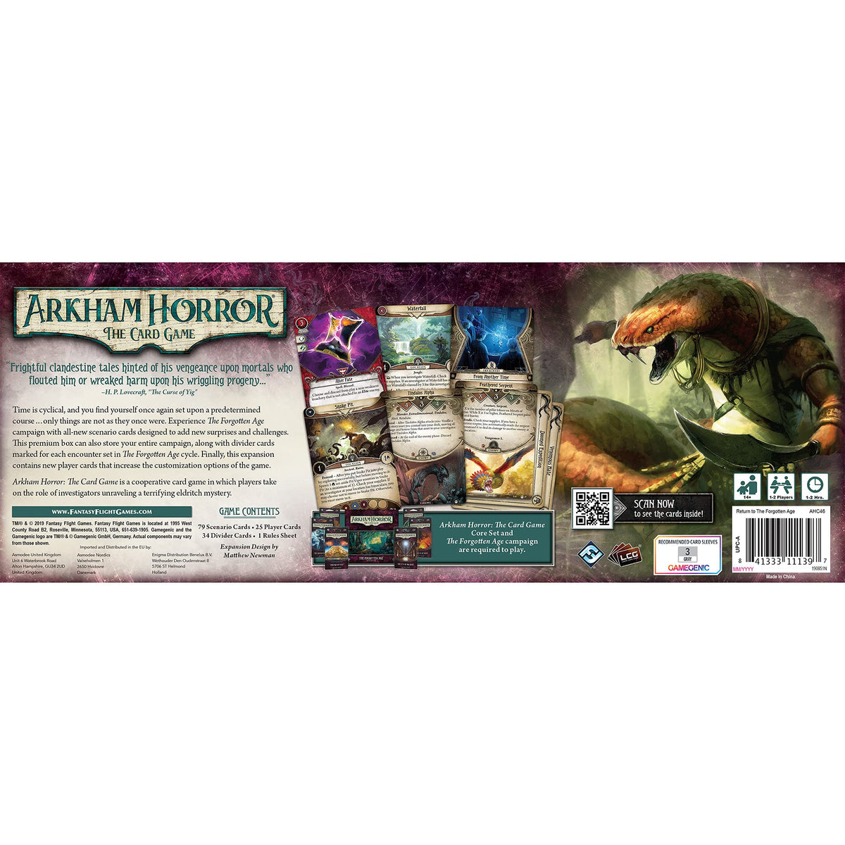 Fantasy Flight Games Arkham Horror: The Card Game Return to the Forgotten Age Upgrade Expansion | Card Game