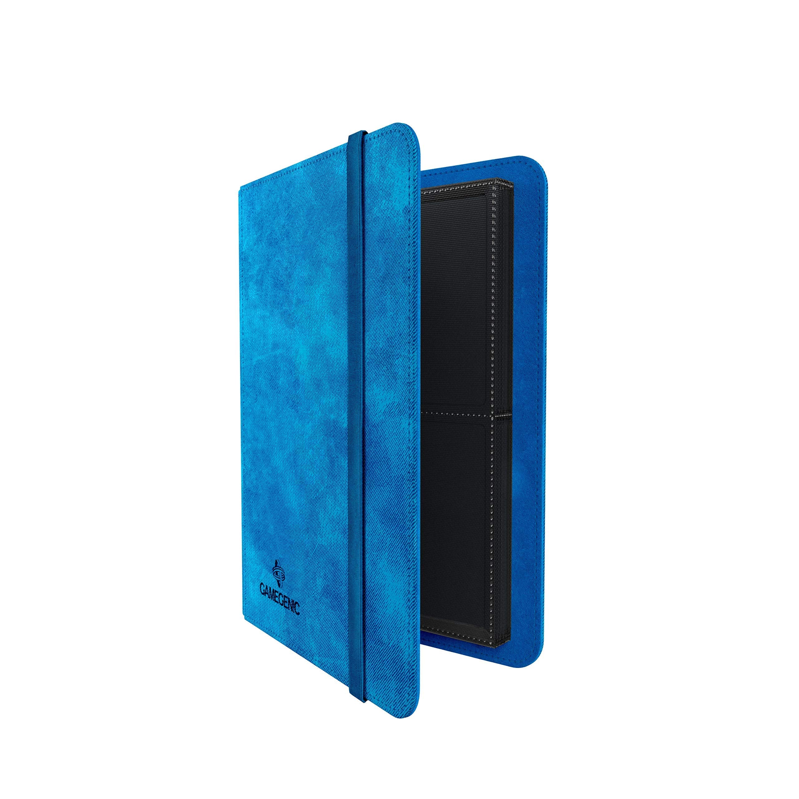Gamegenic Prime Album - 8-Pocket Blue Storage | Holds 160 Double-Sleeved Cards | Reinforced Strap 3
