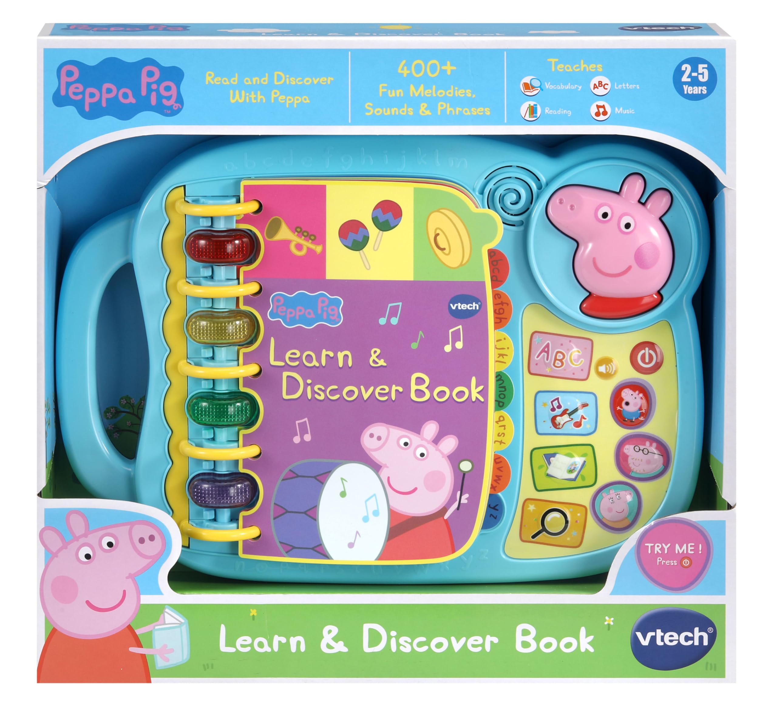 VTech Peppa Pig Learn & Discover Book - Interactive Educational Toy for Kids 2-5 Years 3