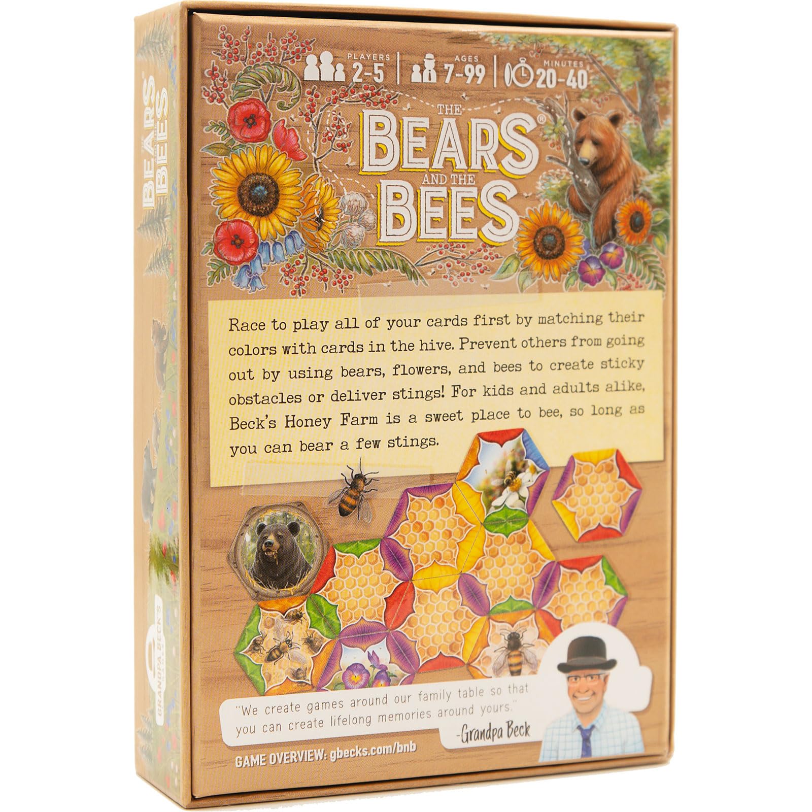 Grandpa Beck's Games The Bears and the Bees Card Game | Ages 7+ | 2-5 Players | 20-40 Min 2