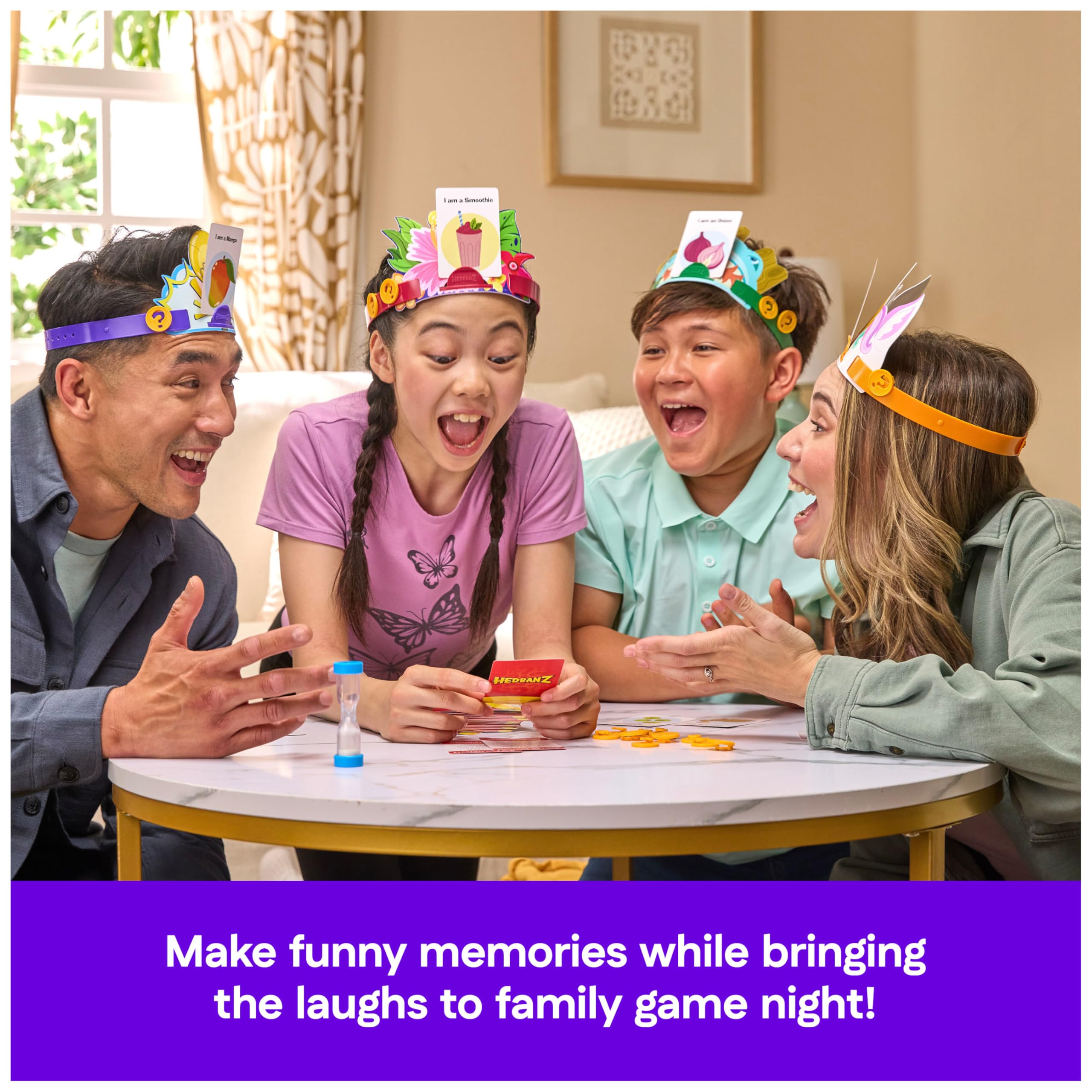 Spin Master Games Hedbanz 3rd Edition 2025 with New Cards & Headbands 7