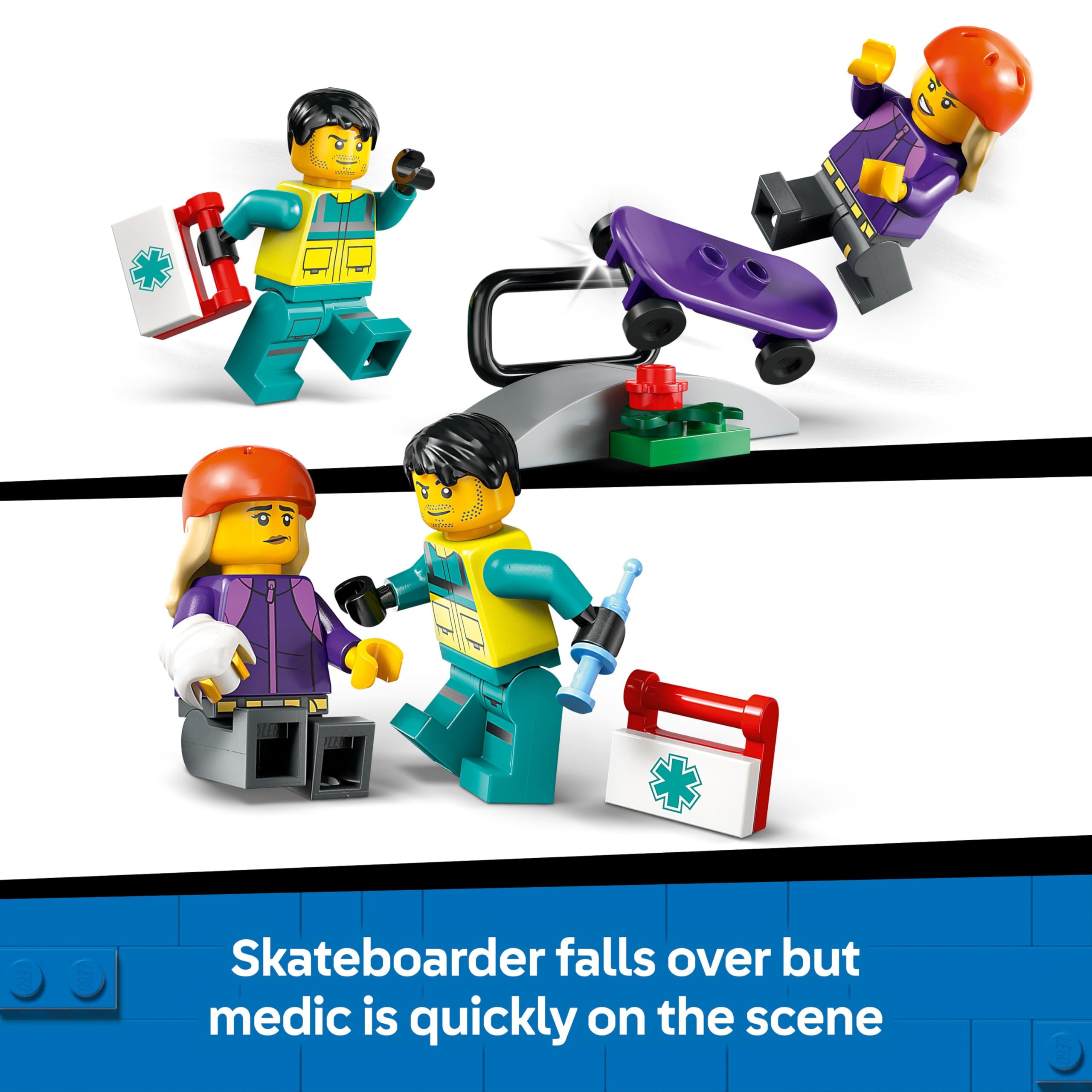 LEGO City Emergency Ambulance Playset with 2 Minifigures - Building Toy for 5+ Year Olds 7