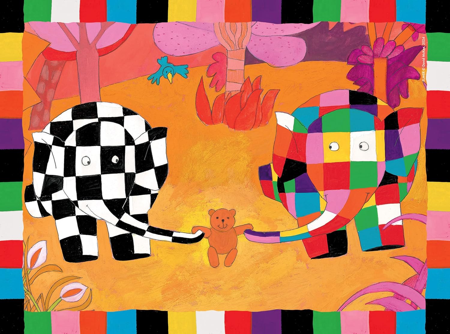 Ravensburger Elmer 4-in-a-Box Jigsaw Puzzle Set for Kids Ages 3 and Up 5