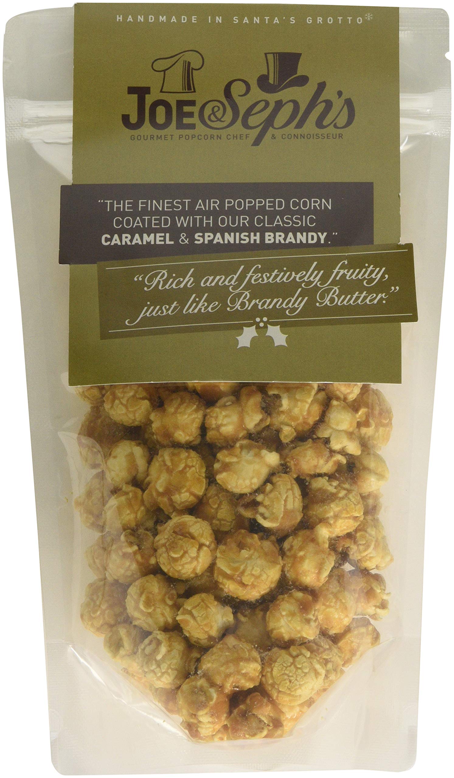 Joe & Seph's Brandy Butter Popcorn Pouch 80g - Buttery Caramel with Spanish Brandy 2