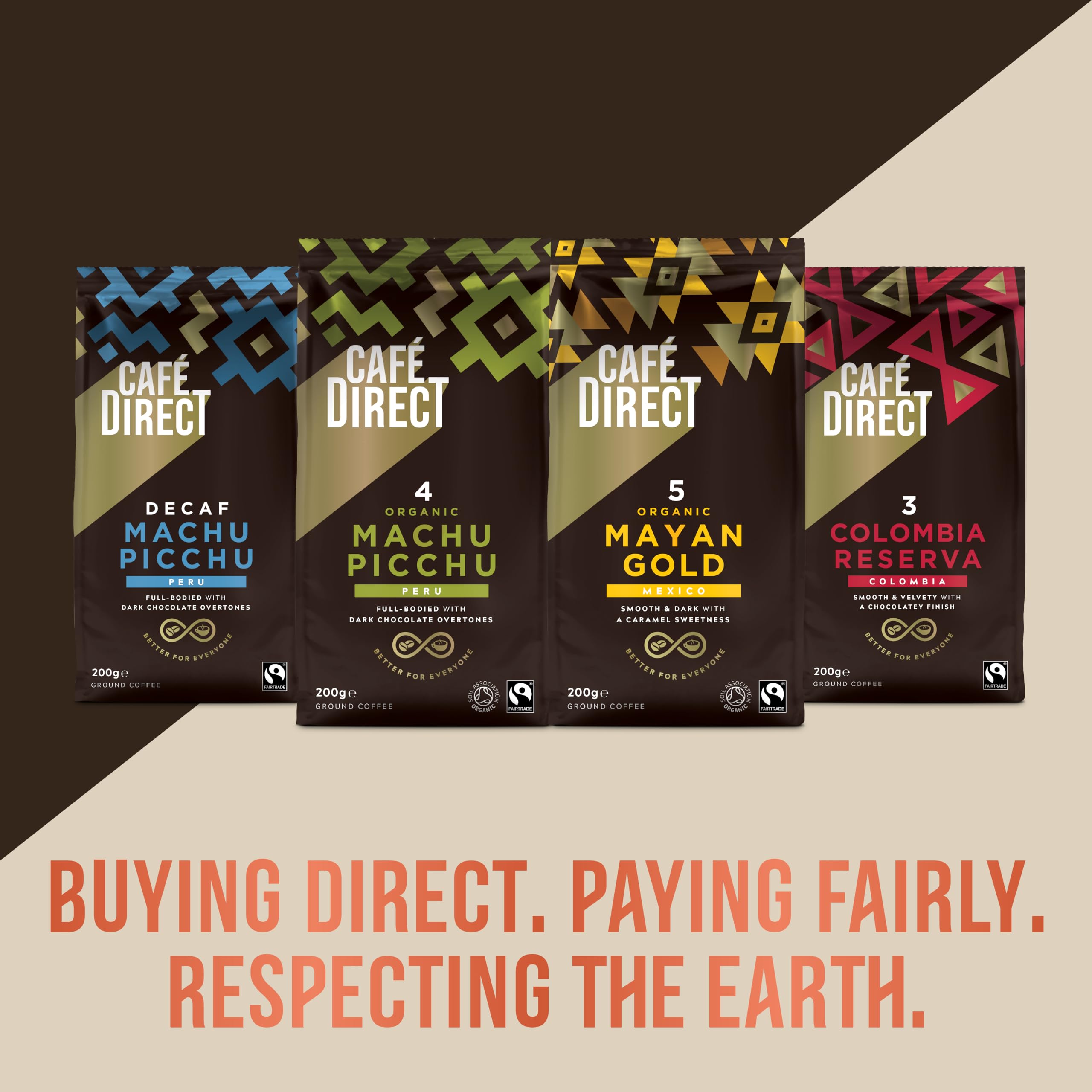 Café Direct Fairtrade Machu Picchu Whole Bean Arabica Coffee, 227g (Pack of 6) 7