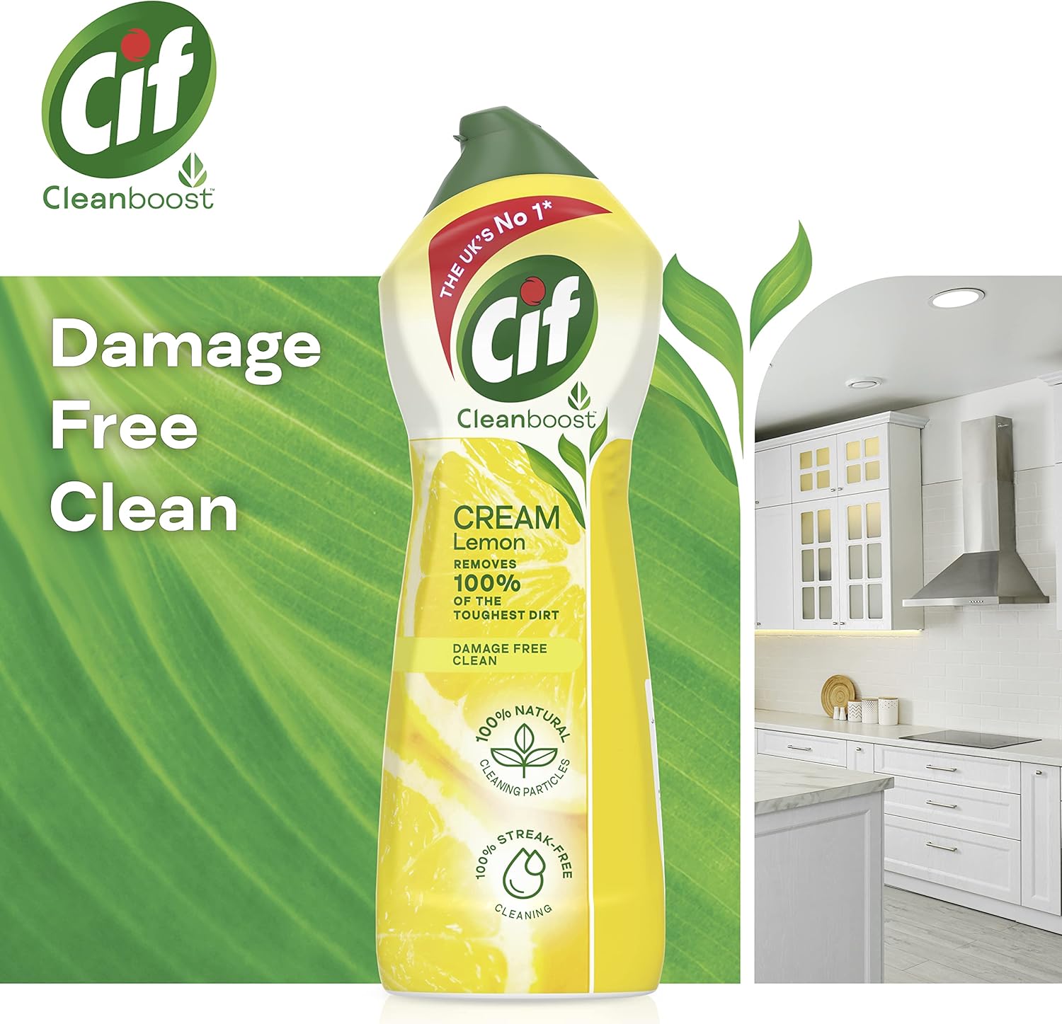 Cif - Lemon Cream Cleaner Multipurpose Surface Cleaner (940g) 5