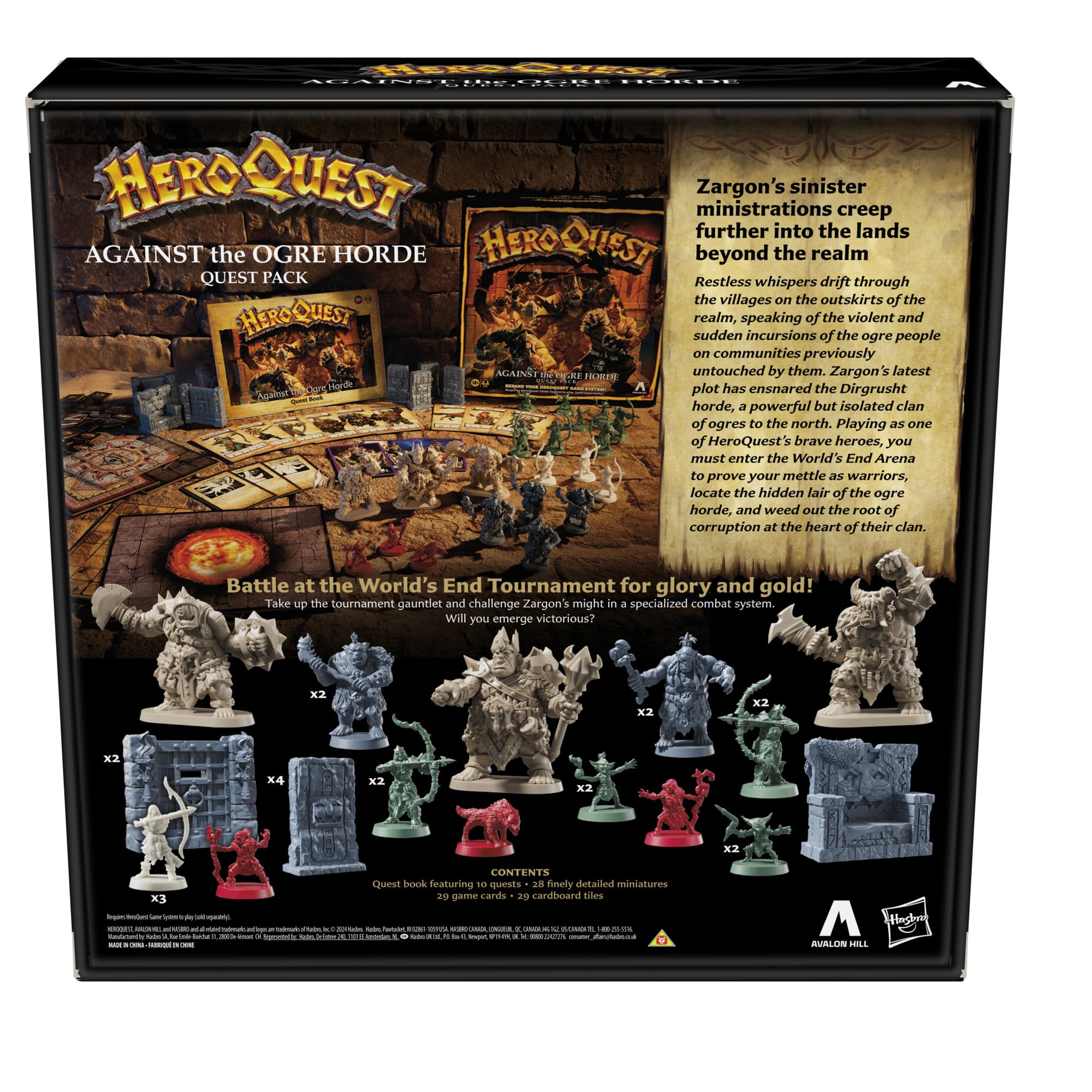 Avalon Hill HeroQuest Against the Ogre Horde Quest Pack – Fantasy Expansion for HeroQuest Game System 7