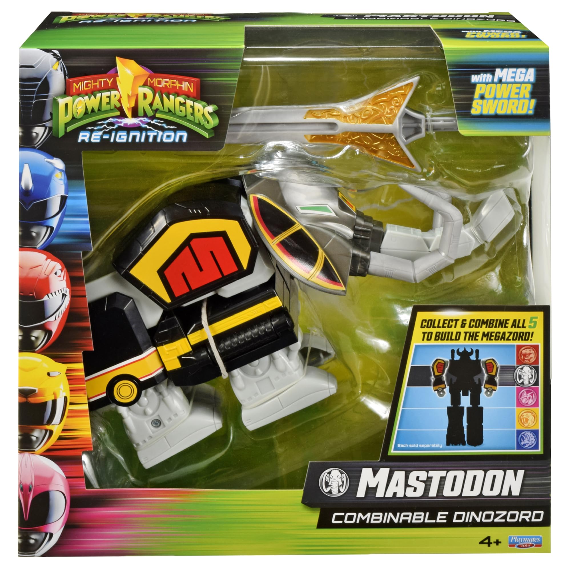 Power Rangers Mighty Morphin Re-Ignition - Mastodon Deluxe Combinable Dinozord 3