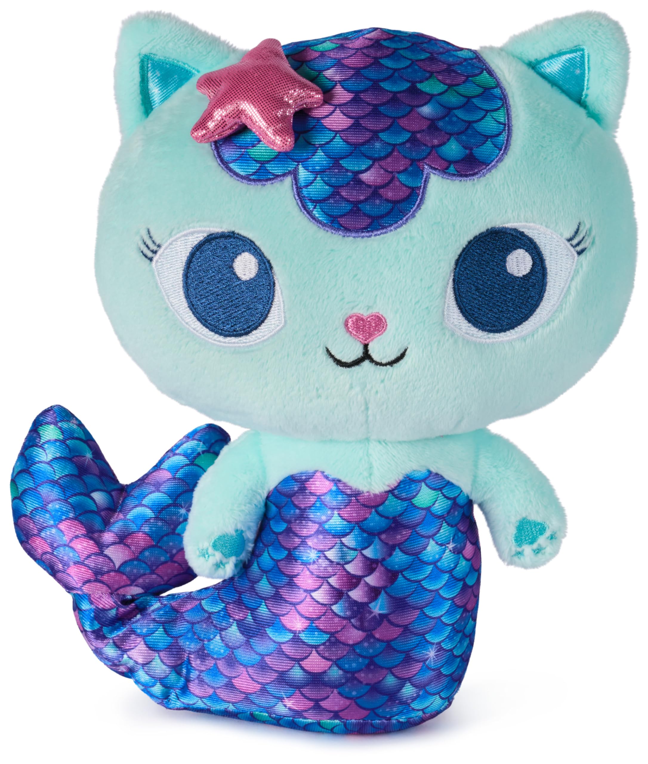 Gabby’s Dollhouse Fin-Tastic MerCat - 25cm Interactive Plush Toy for Kids 6