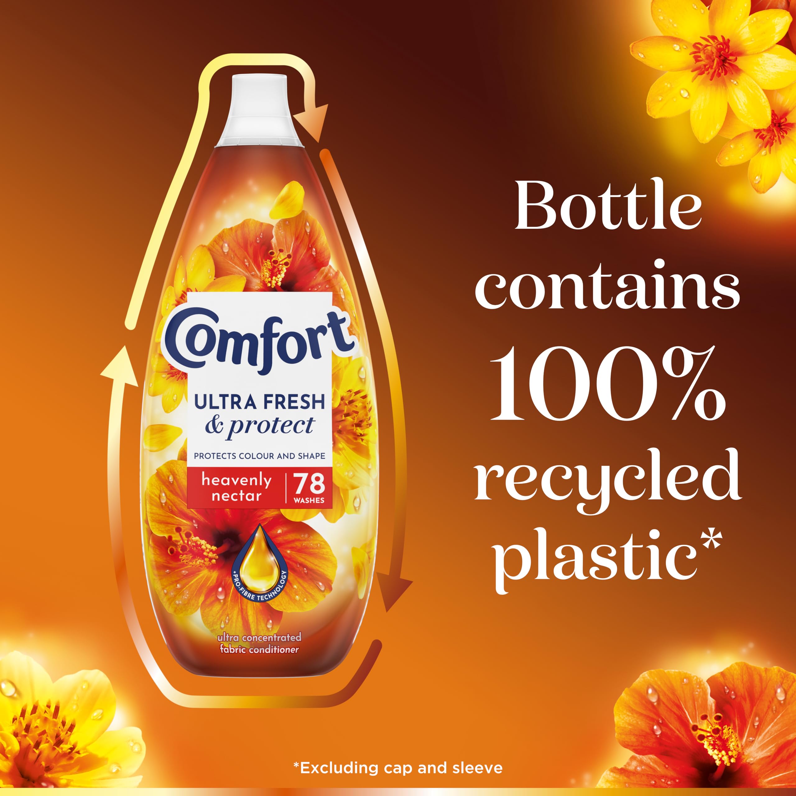 Comfort - Ultra Fresh & Protect Heavenly Nectar Liquid Fabric Conditioner 5