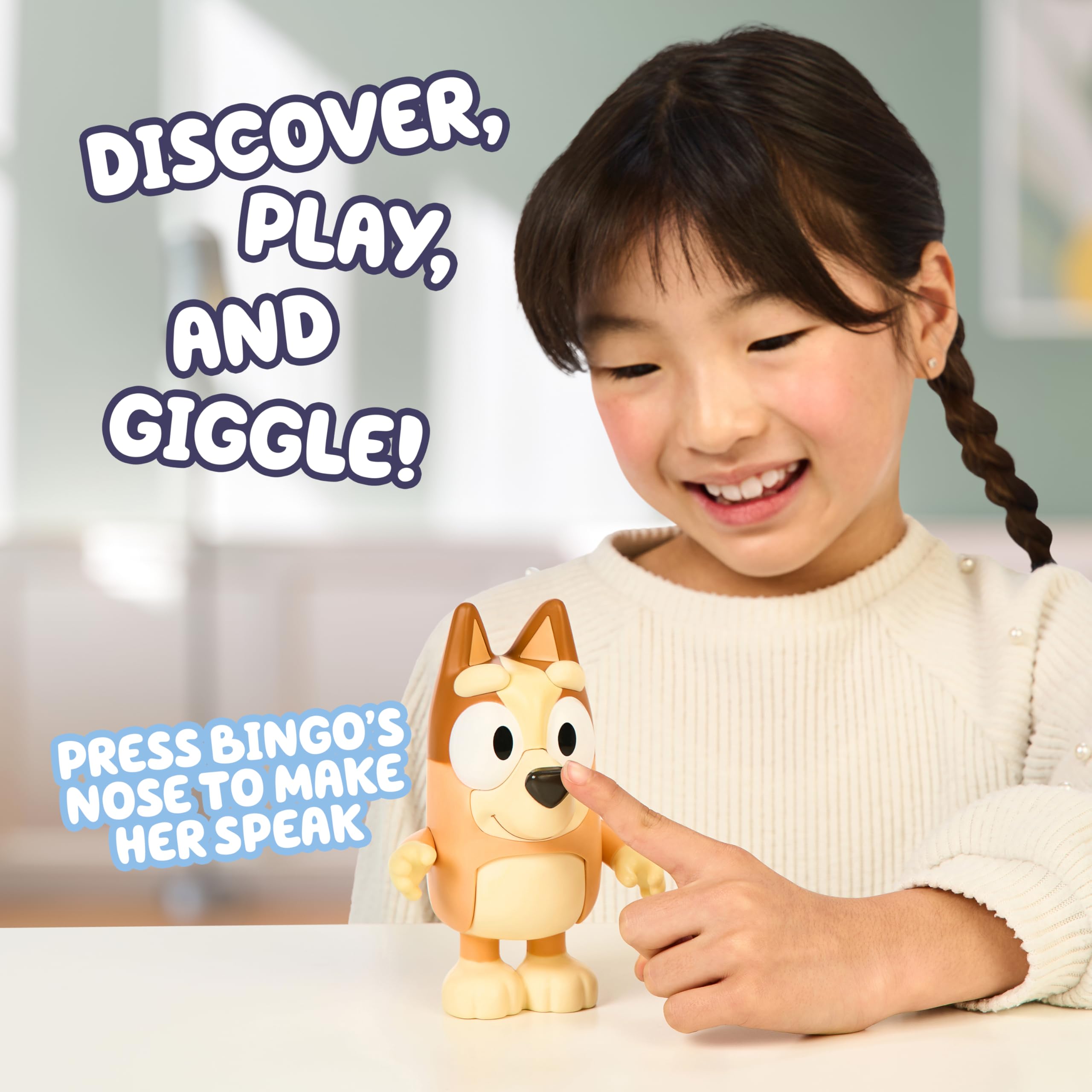 Bluey Chat Mates Bingo - Interactive Talking Figure with 10 Phrases & Articulated Limbs 6