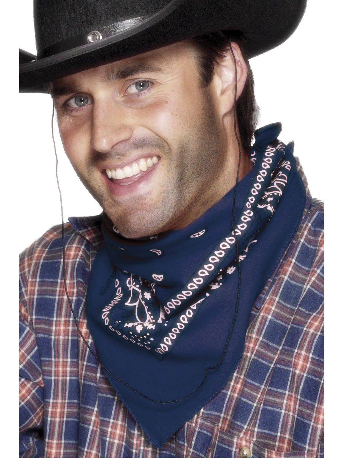 Smiffys Blue Western Bandana - One Size