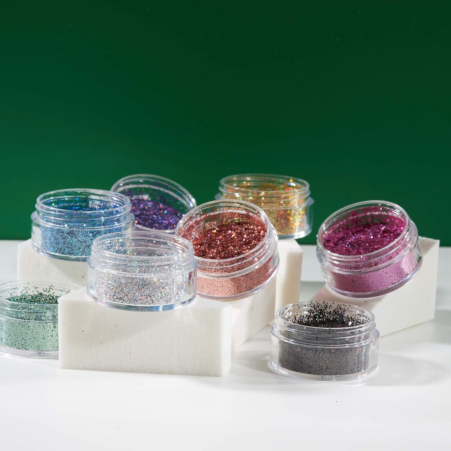 Moon Glitter - Holographic Glitter Shaker (5g) - Pink Cosmetic Grade Loose Glitter for Face, Body, Hair, Nails 3