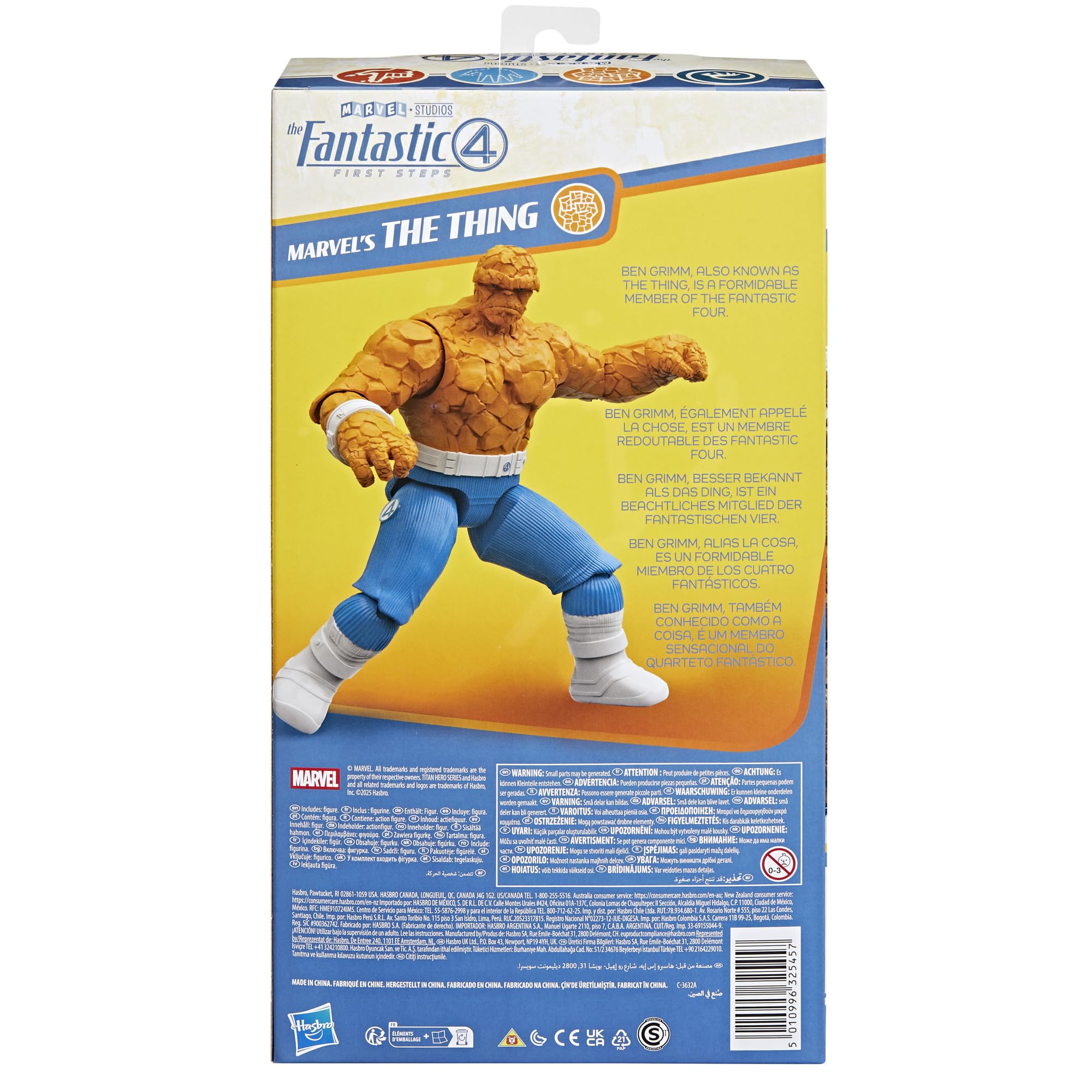 Marvel Titan Hero Series The Thing Action Figure - 30 cm Scale, 11 Points of Articulation 9