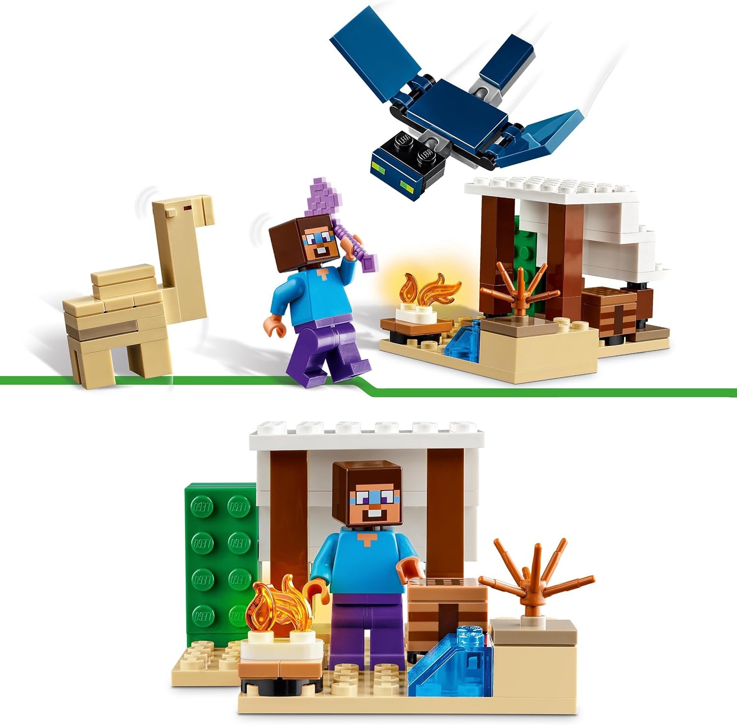 LEGO Minecraft Steve's Desert Expedition Building Set - Action Figure Playset for Kids 6+ 3