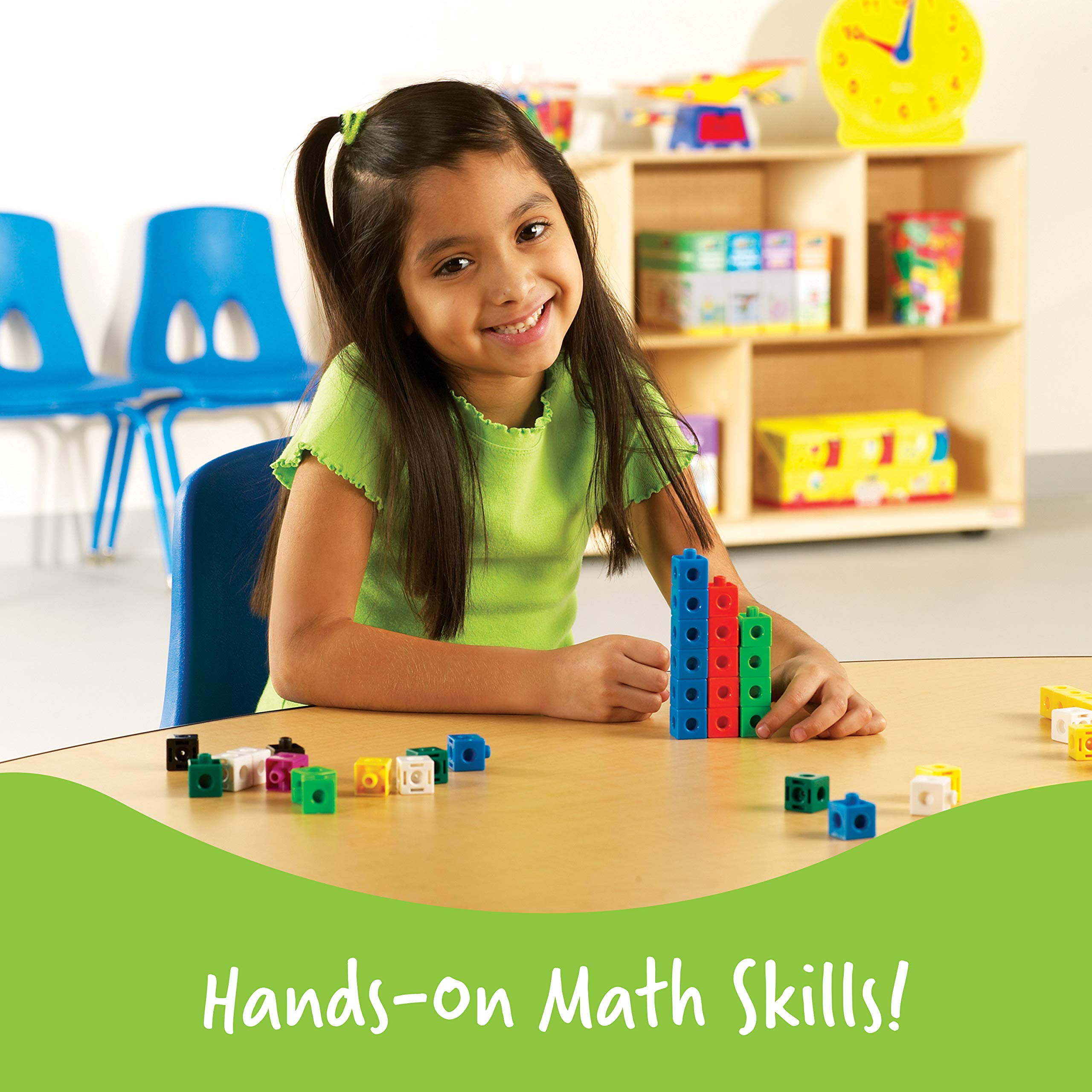 Learning Resources Snap Cubes - Connecting Math Cubes for Ages 5-9 8