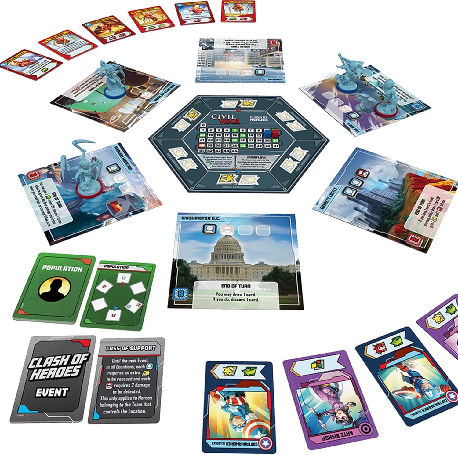 CMON Marvel United: Civil War Expansion - Board Game Expansion 3