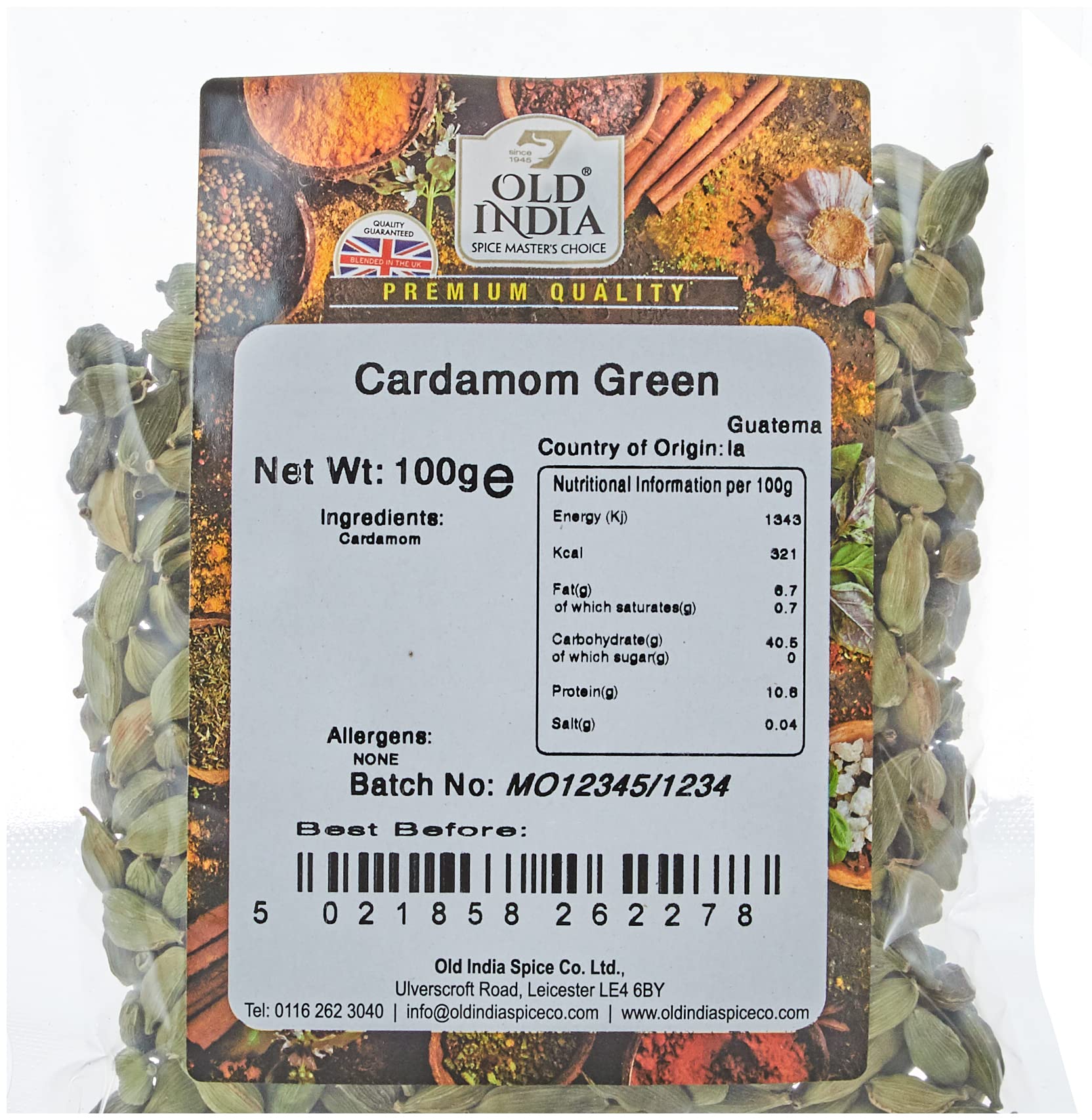 Old India Cardamom Green 100g 3