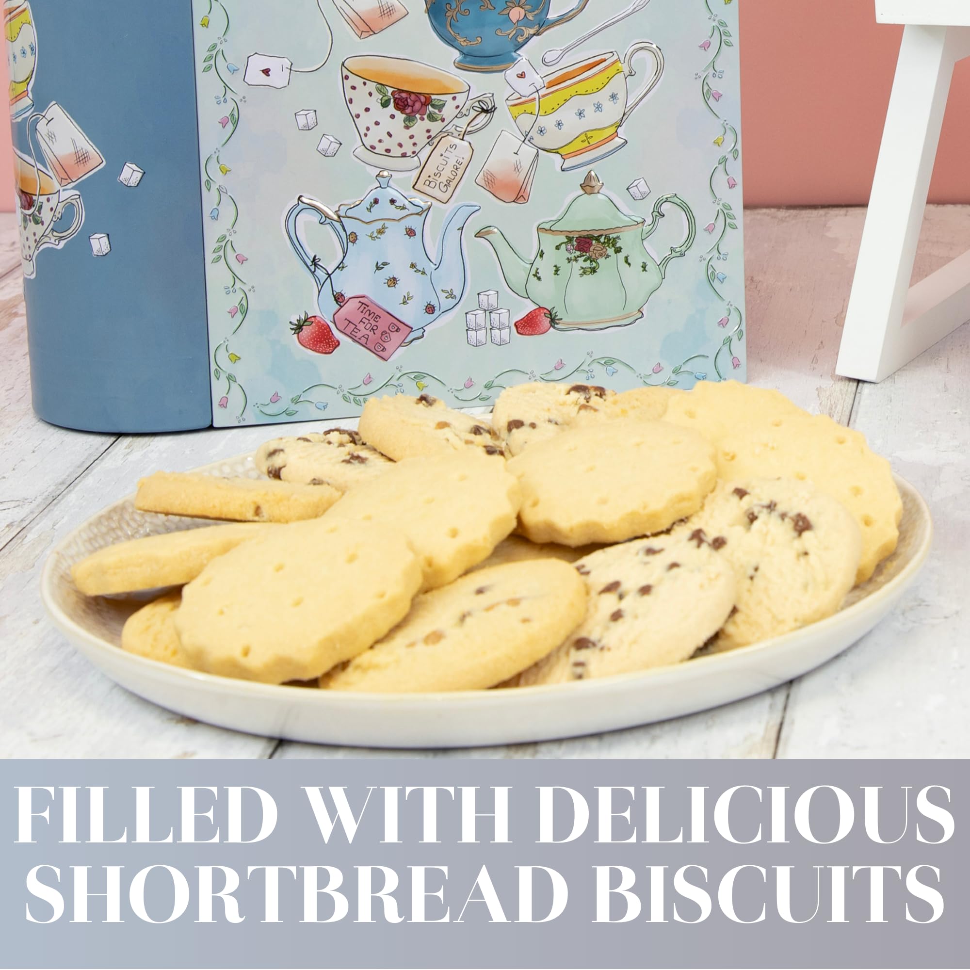 Afternoon Tea Book Biscuit Tin Gift - Christmas Treats & Snacks Set by Scotti 7