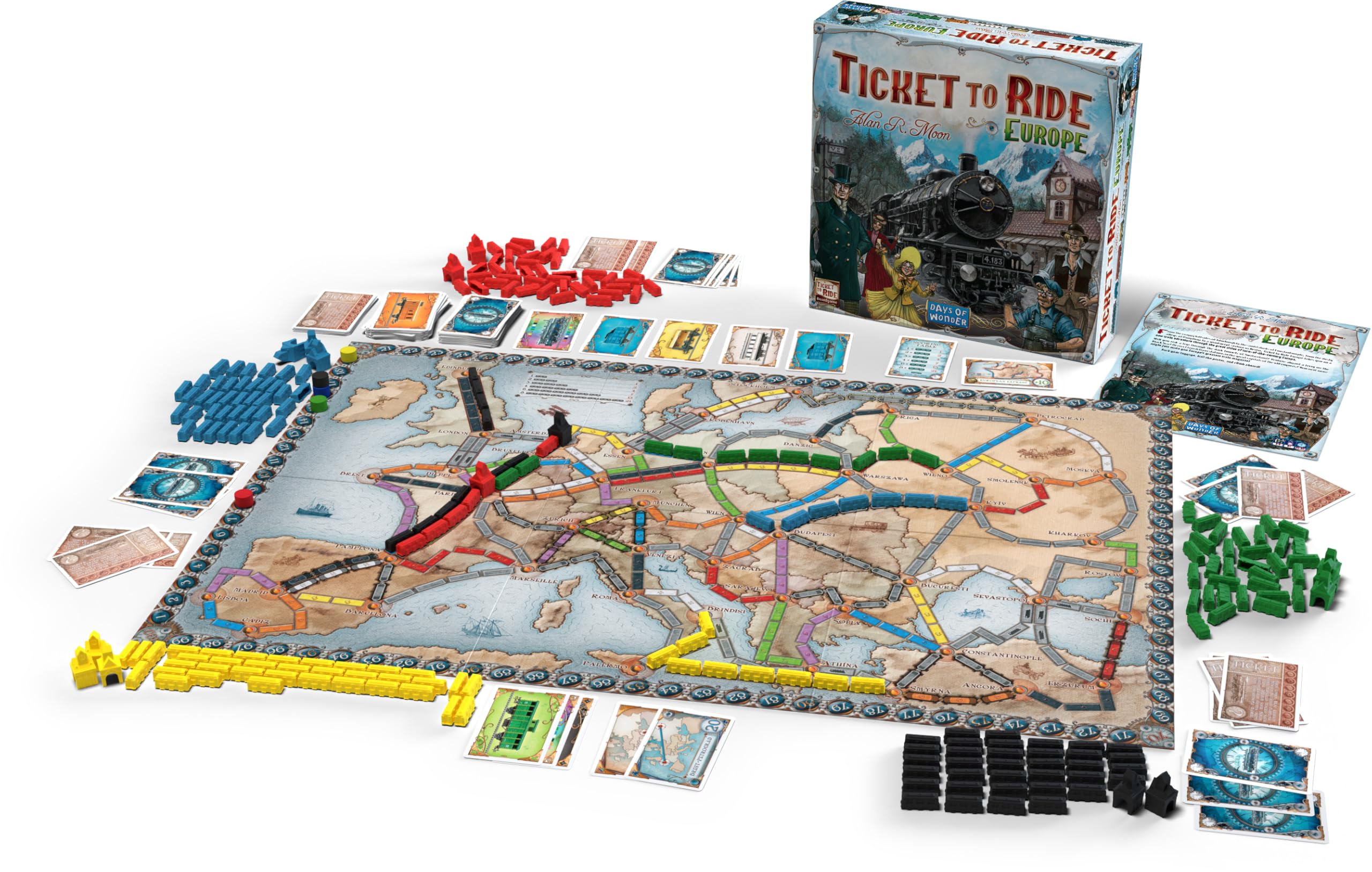 Days of Wonder Ticket to Ride Europe Board Game 3