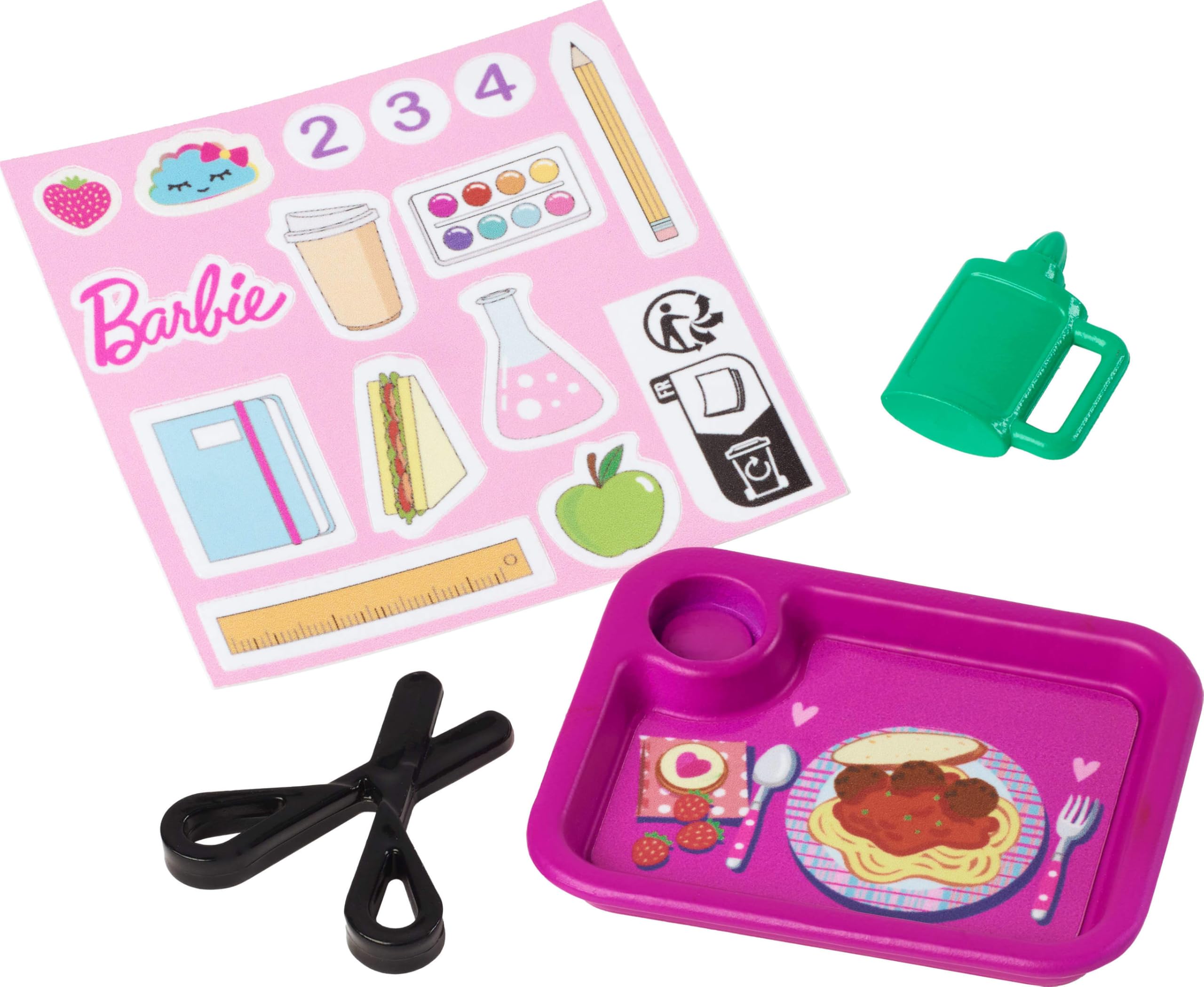 Barbie Teacher Doll Playset with Toddler Student & Classroom Accessories 6