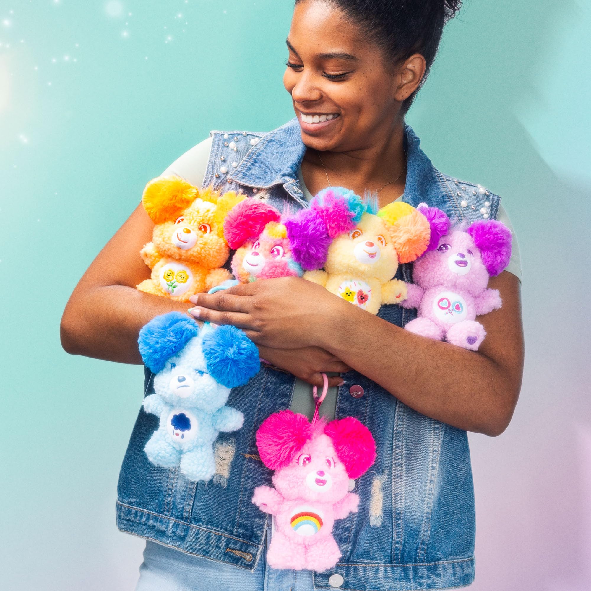 Basic Fun Care Bears Sugar Cuties 15cm Plush Clip-On Soft Toy | Surprise Collectible 2