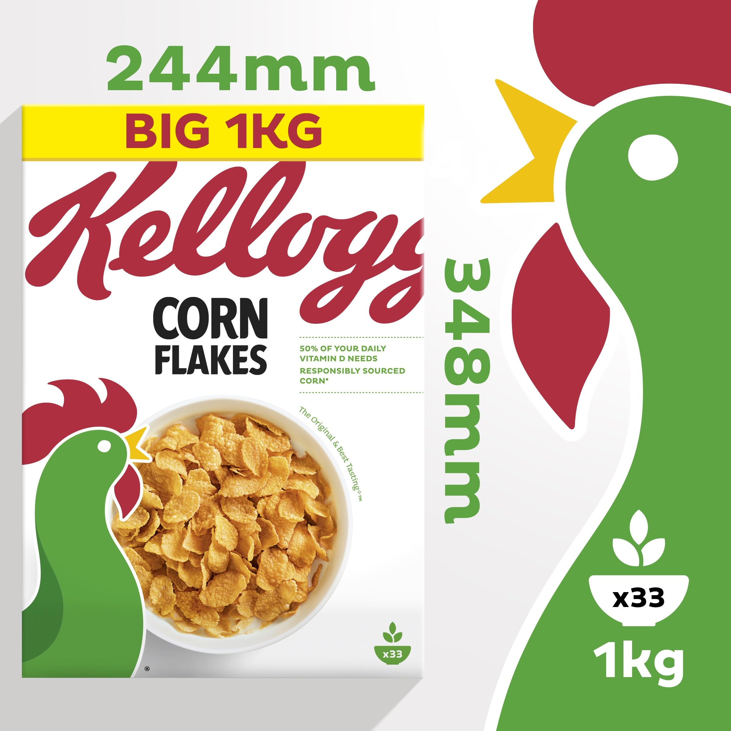Kellogg's Cornflakes Frühstücksflocken, 1kg 6
