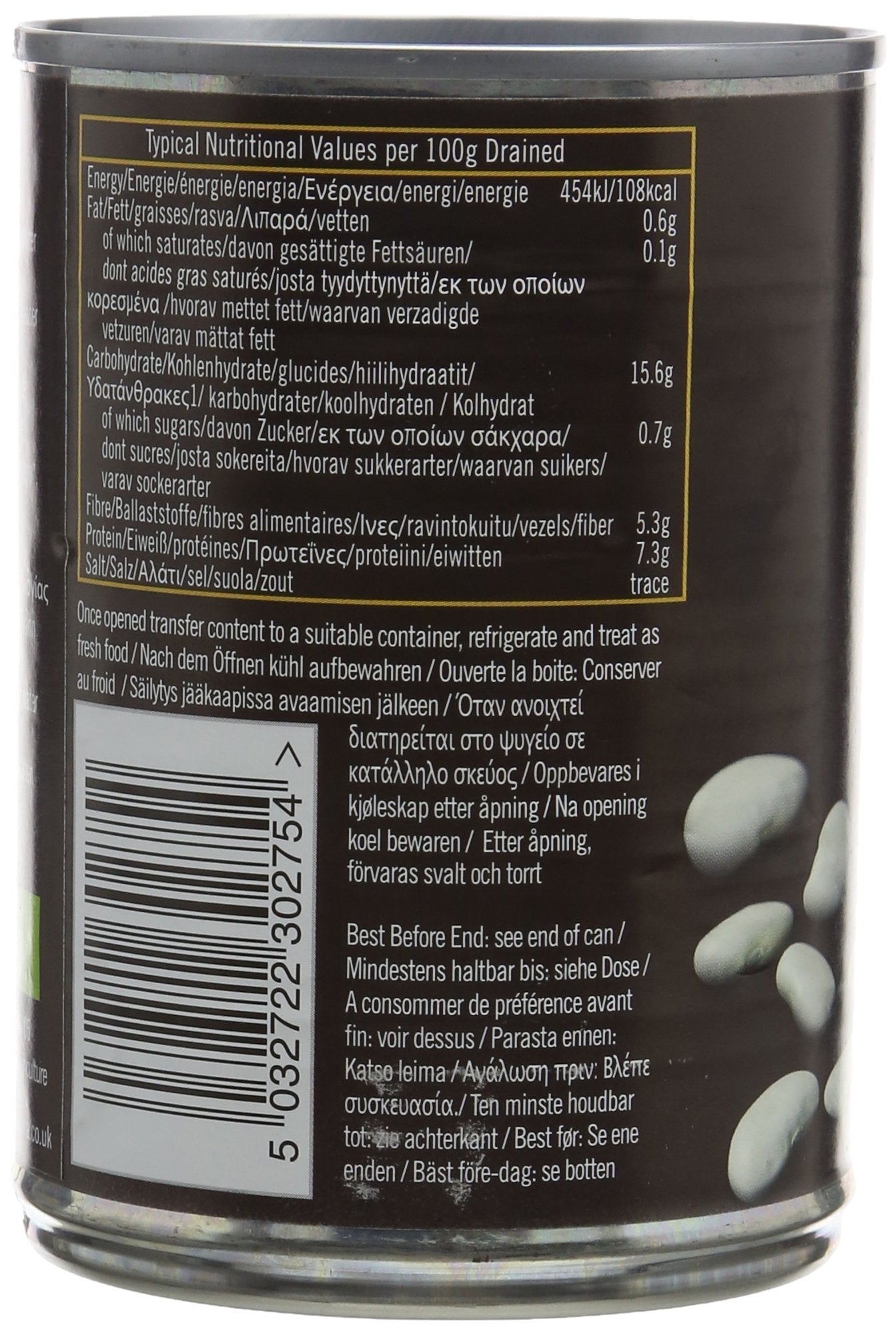 Biona Bio-Butterbohnen 400 g – vegan, ballaststoffreich, ohne Salz- und Zuckerzusatz 3